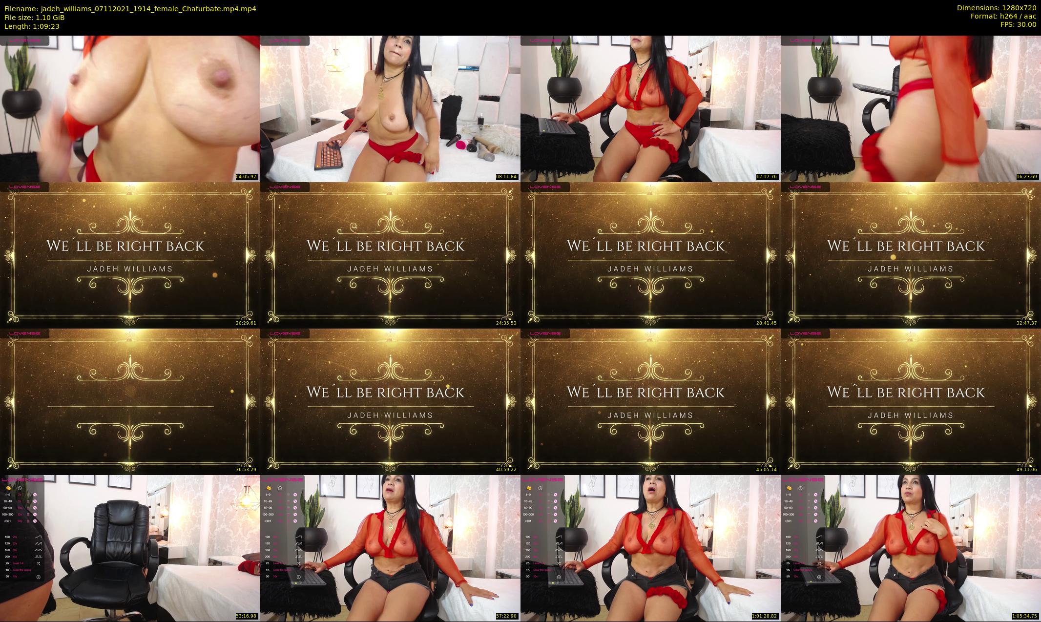 jadeh_williams — 70 minute Chaturbate female cam show recording, 720p, Nov 7, 2021