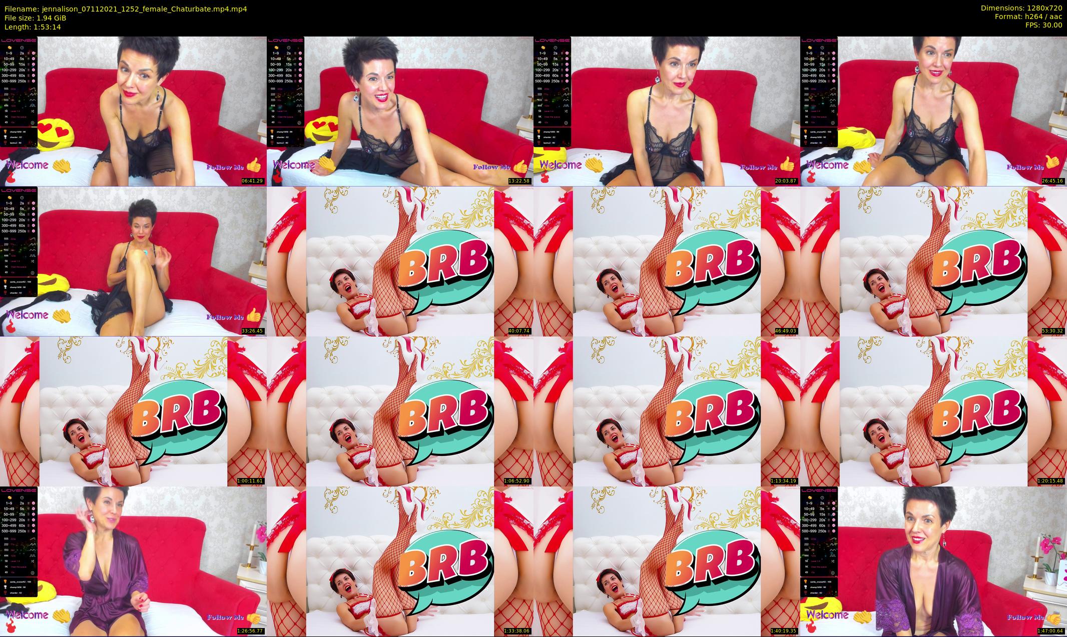 jennalison — 114 minute Chaturbate female cam show recording, 720p, Nov 7, 2021