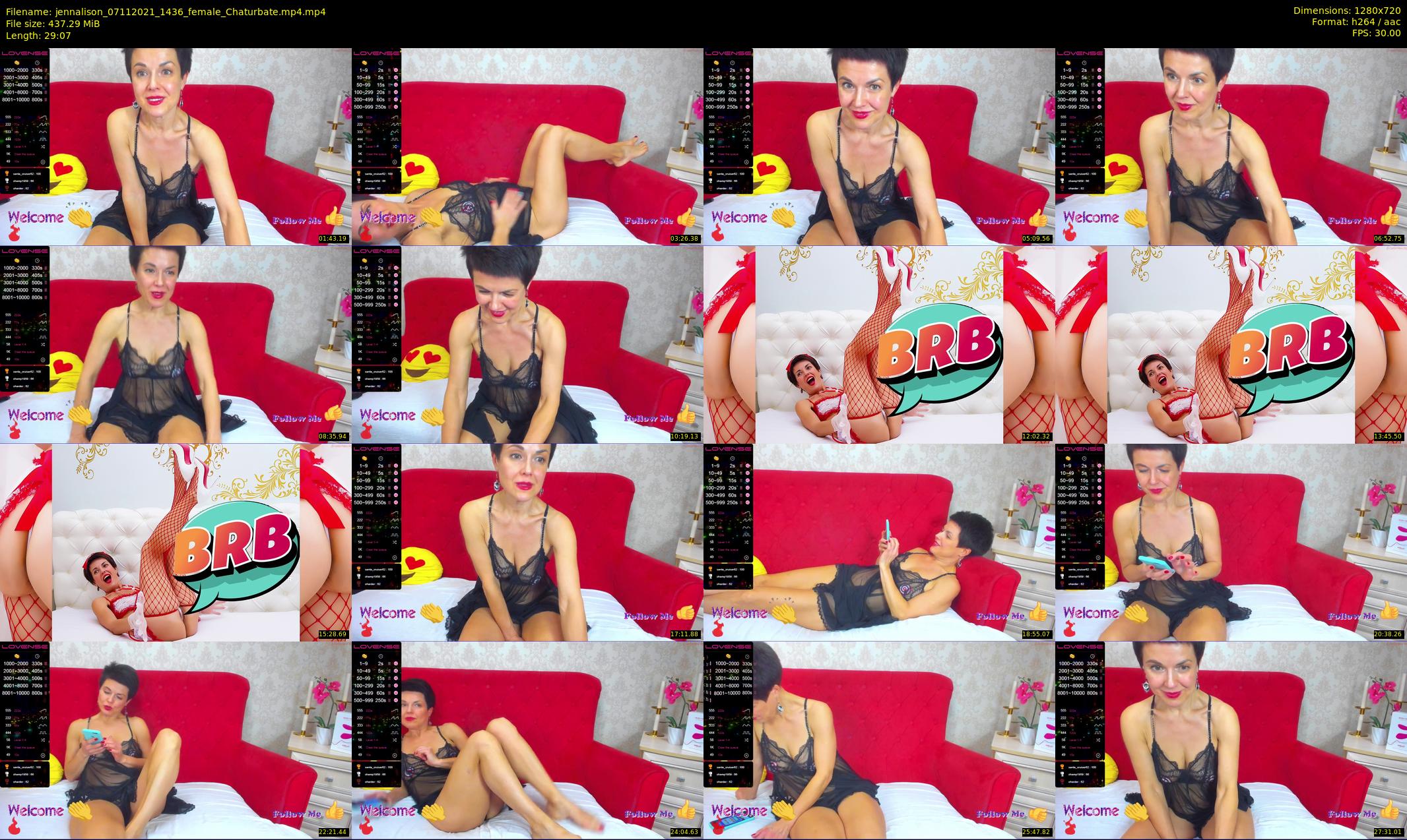 jennalison — 30 minute Chaturbate female cam show recording, 720p, Nov 7, 2021