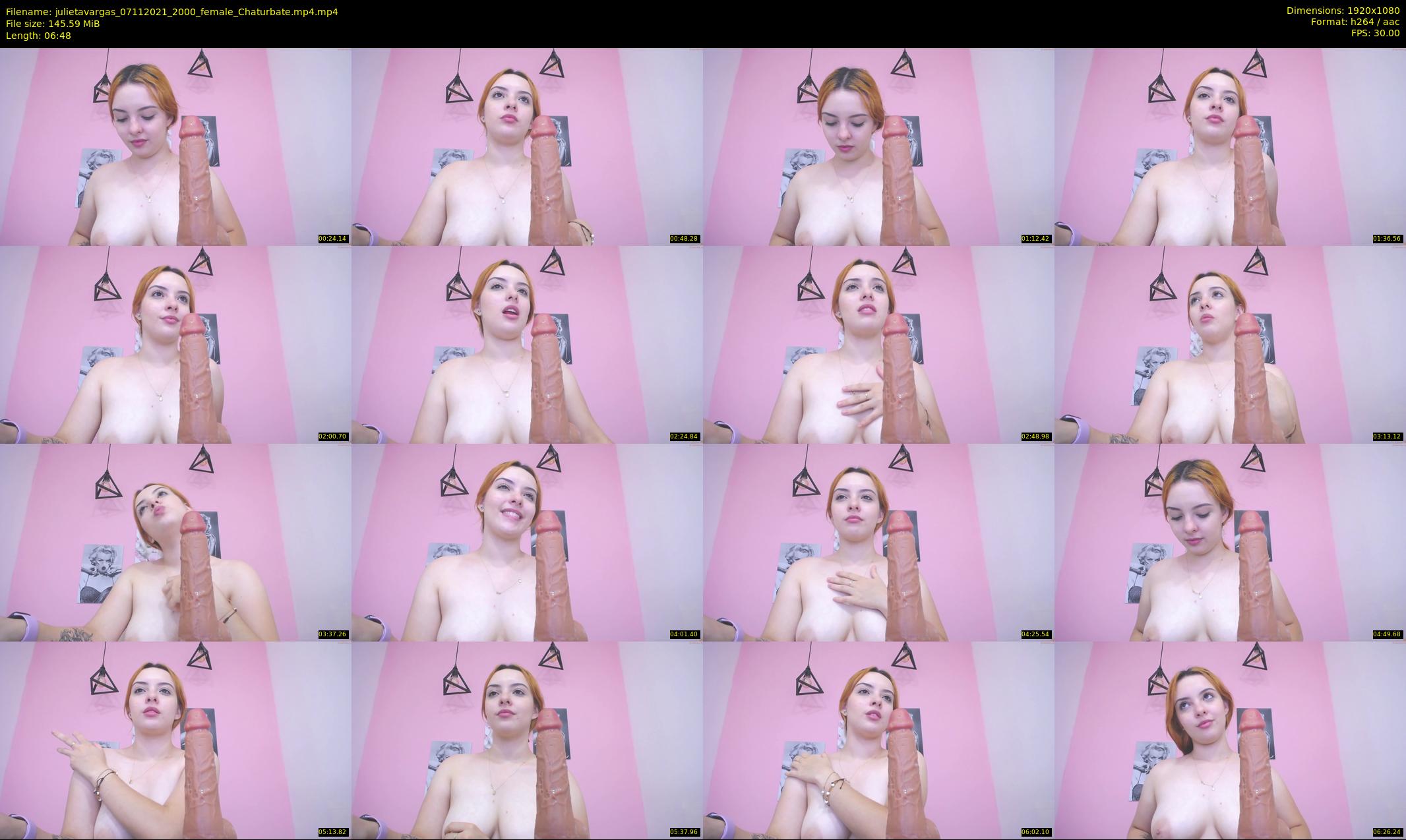 julietavargas — 7 minute Chaturbate female cam show recording, 1080p, Nov 7, 2021