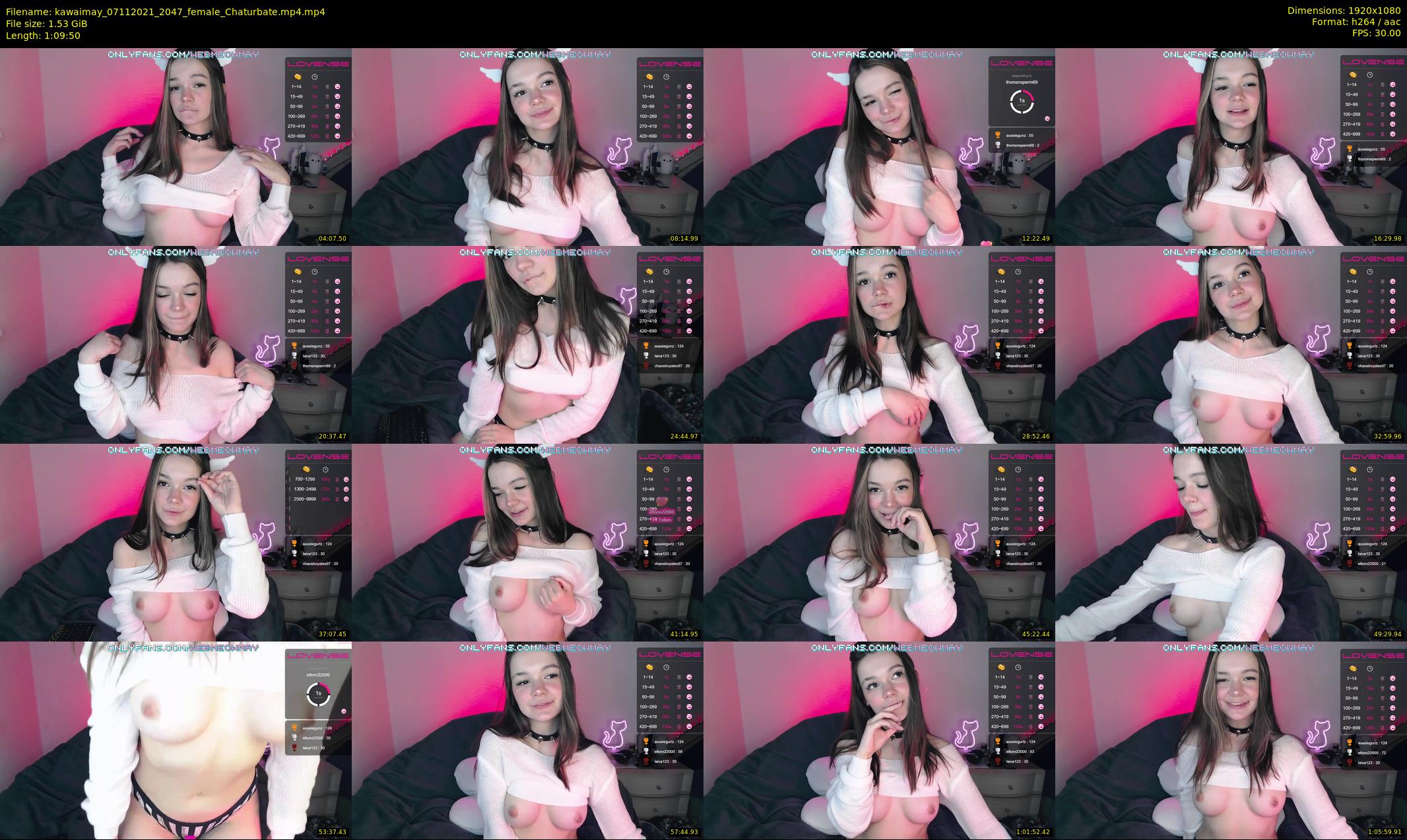 kawaimay — 70 minute Chaturbate female cam show recording, 1080p, Nov 7, 2021