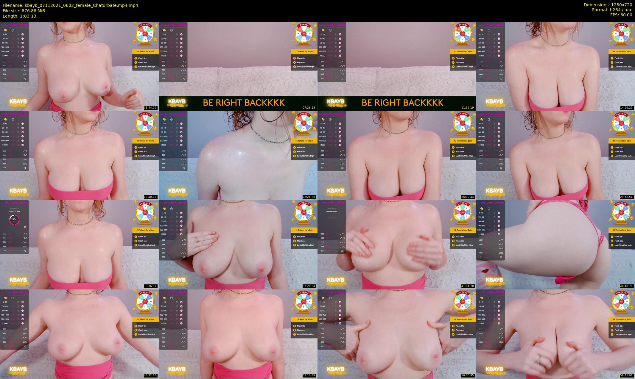 kbayb — 64 minute Chaturbate female cam show recording, 720p, Nov 7, 2021