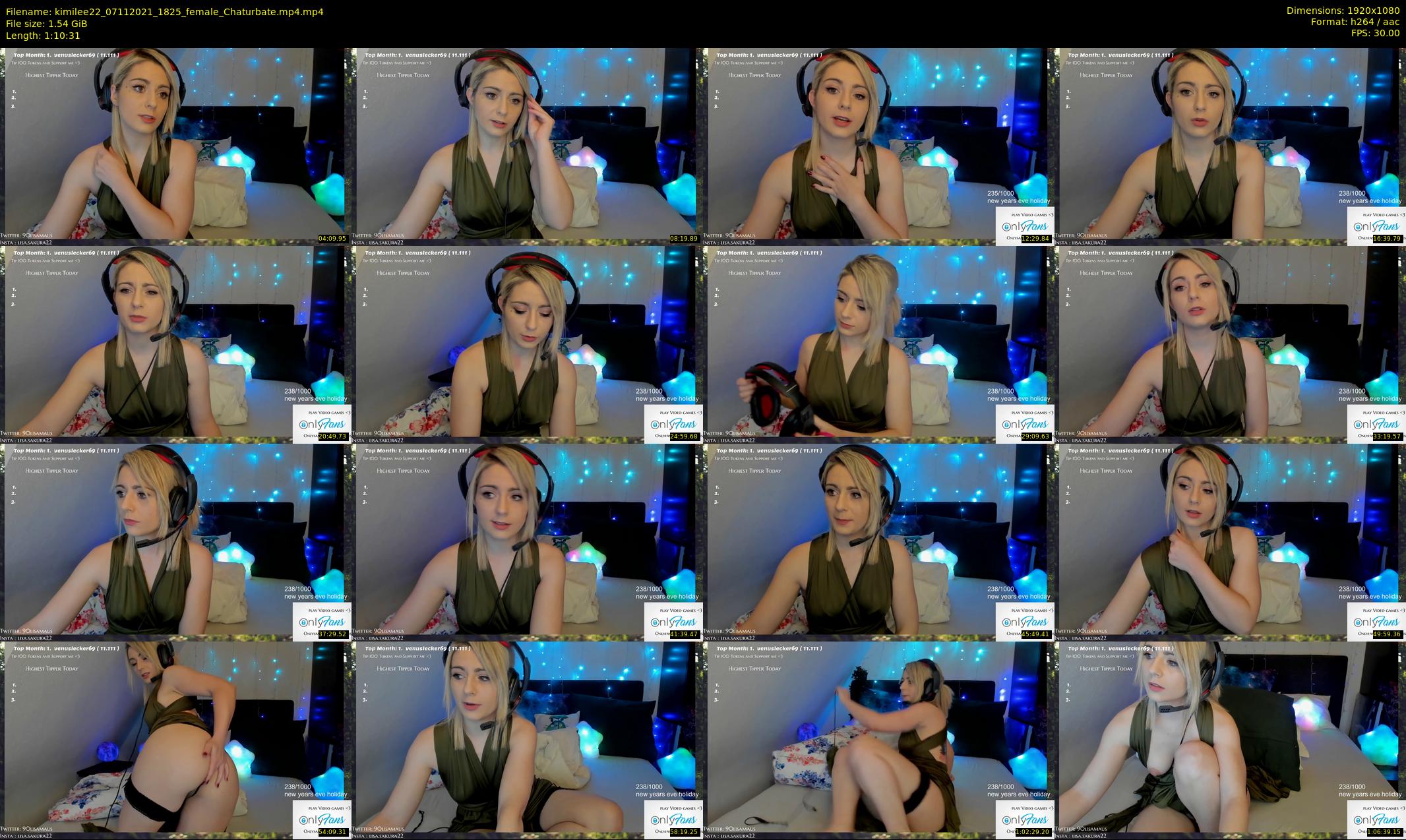 kimilee22 — 71 minute Chaturbate female cam show recording, 1080p, Nov 7, 2021