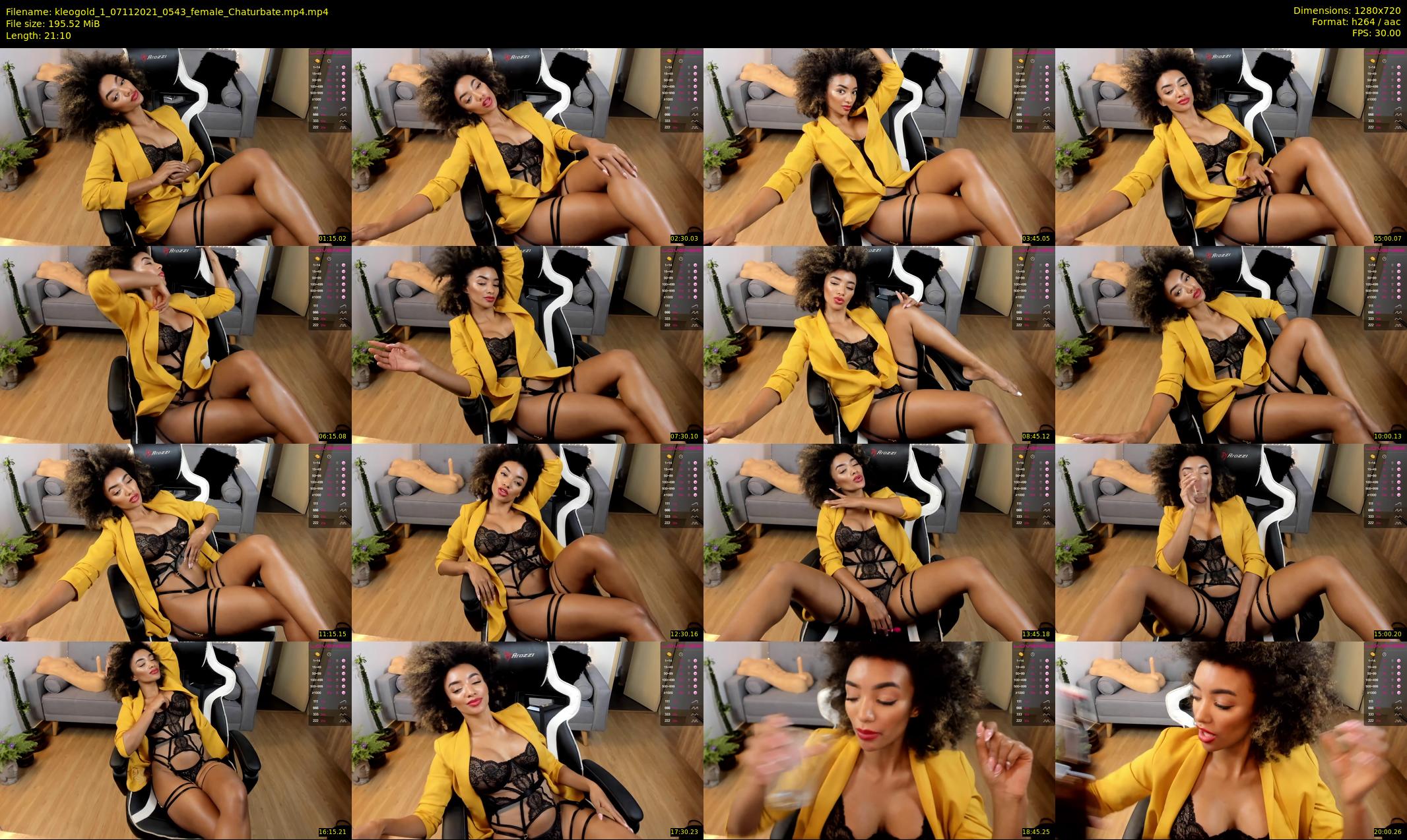 kleogold_1 — 22 minute Chaturbate female cam show recording, 720p, Nov 7, 2021