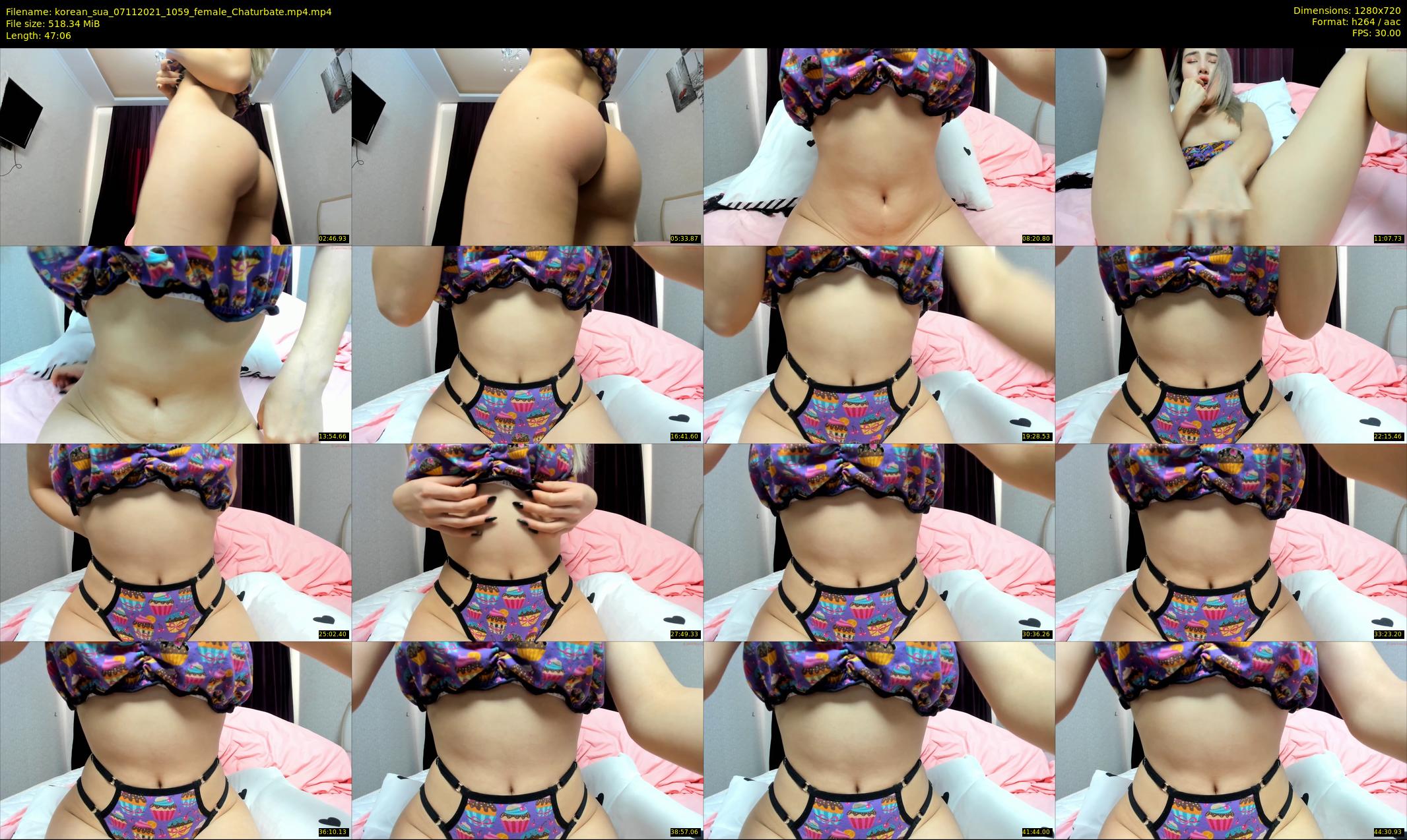 korean_sua — 48 minute Chaturbate female cam show recording, 720p, Nov 7, 2021