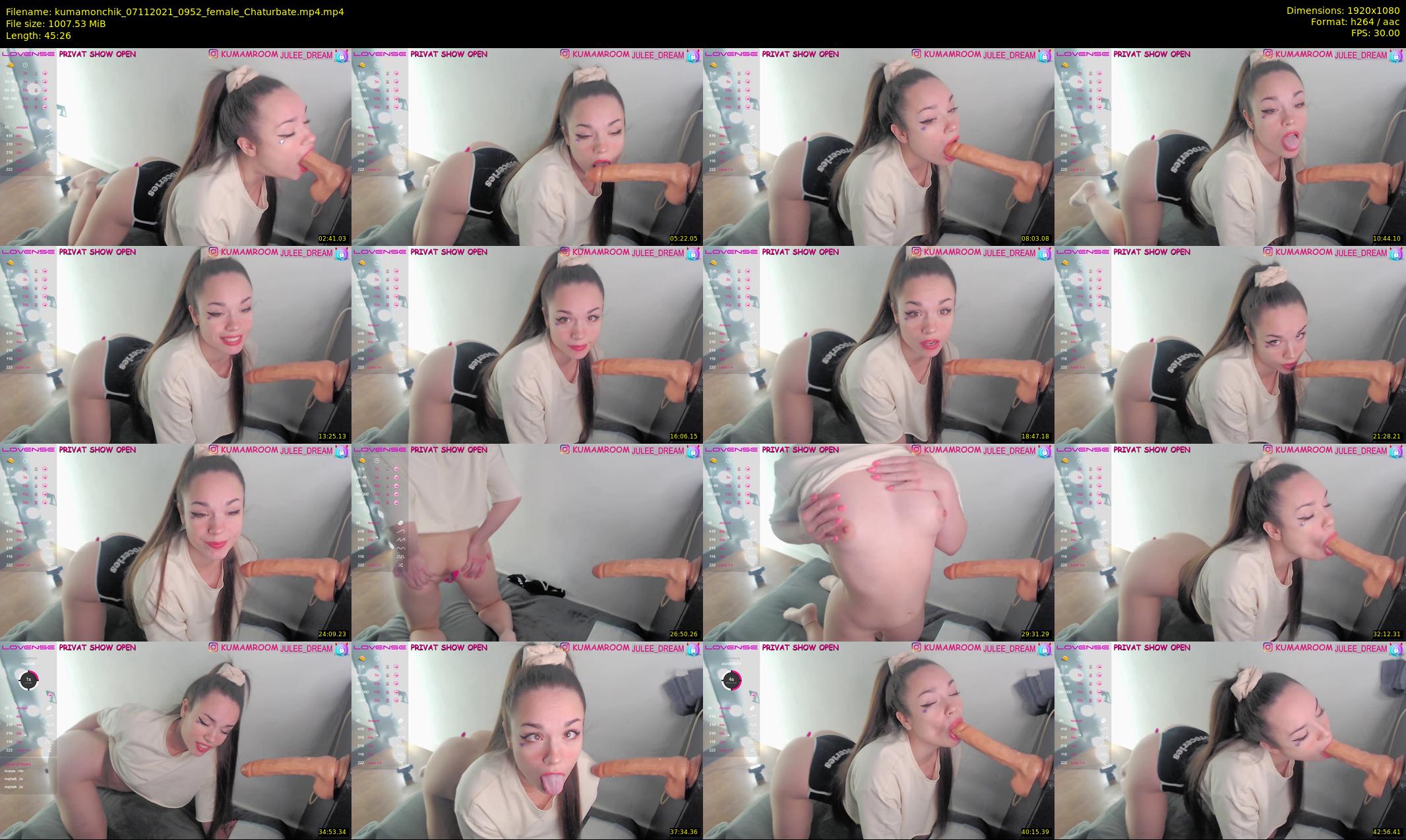 kumamonchik — 46 minute Chaturbate couple cam show recording, 1080p, Nov 7, 2021