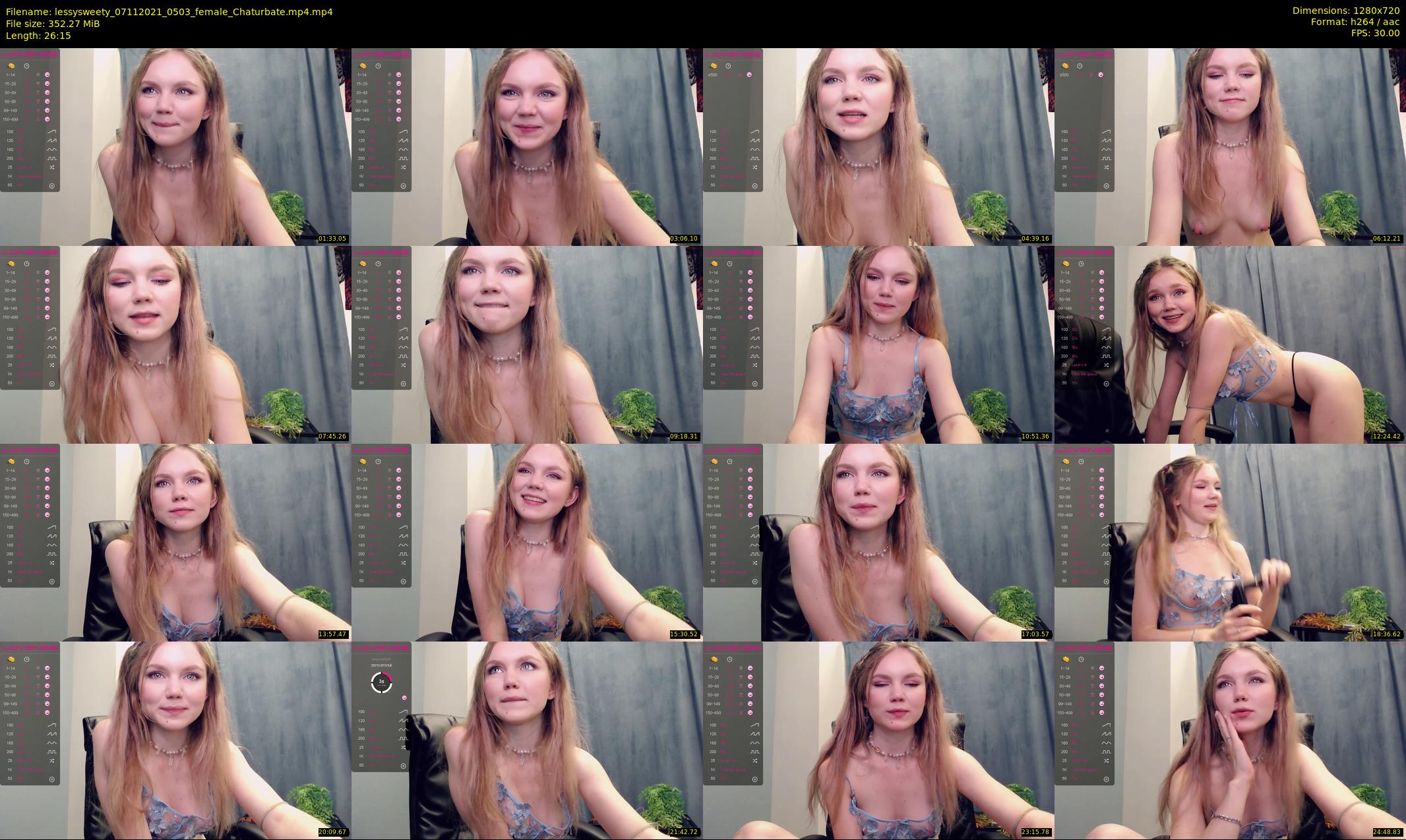 lessysweety — 27 minute Chaturbate female cam show recording, 720p, Nov 7, 2021