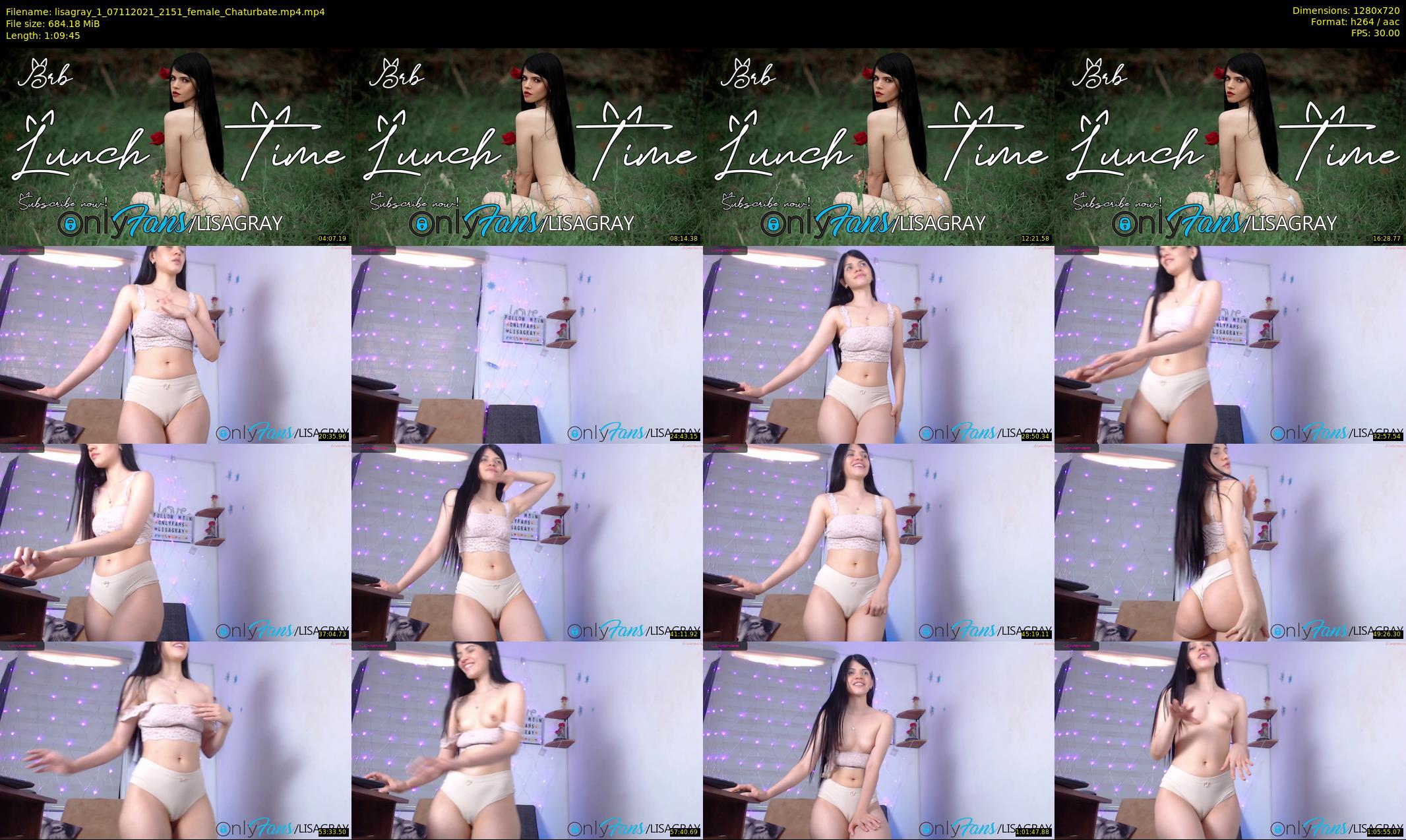 lisagray_1 — 70 minute Chaturbate female cam show recording, 720p, Nov 7, 2021