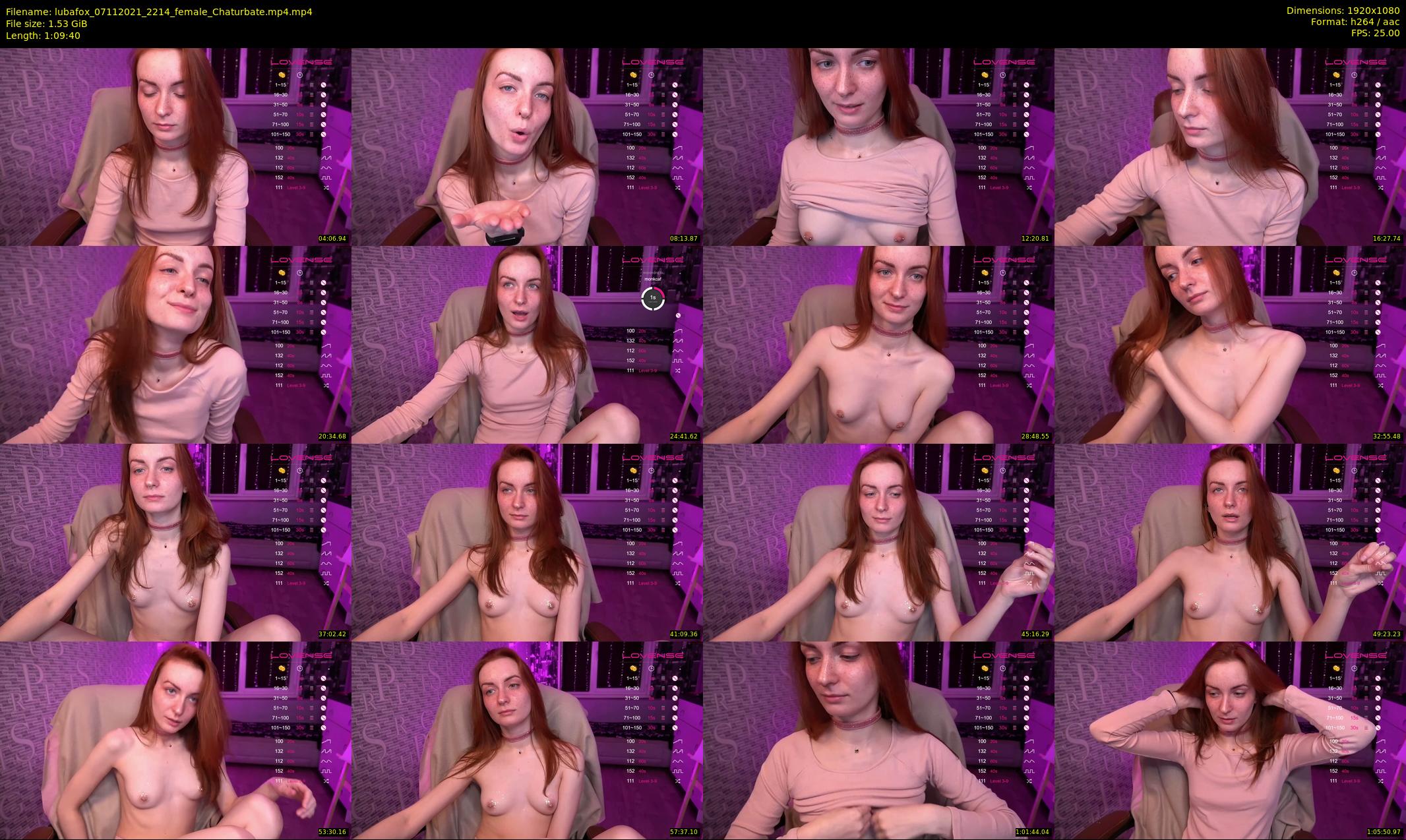 lubafox — 70 minute Chaturbate female cam show recording, 1080p, Nov 7, 2021