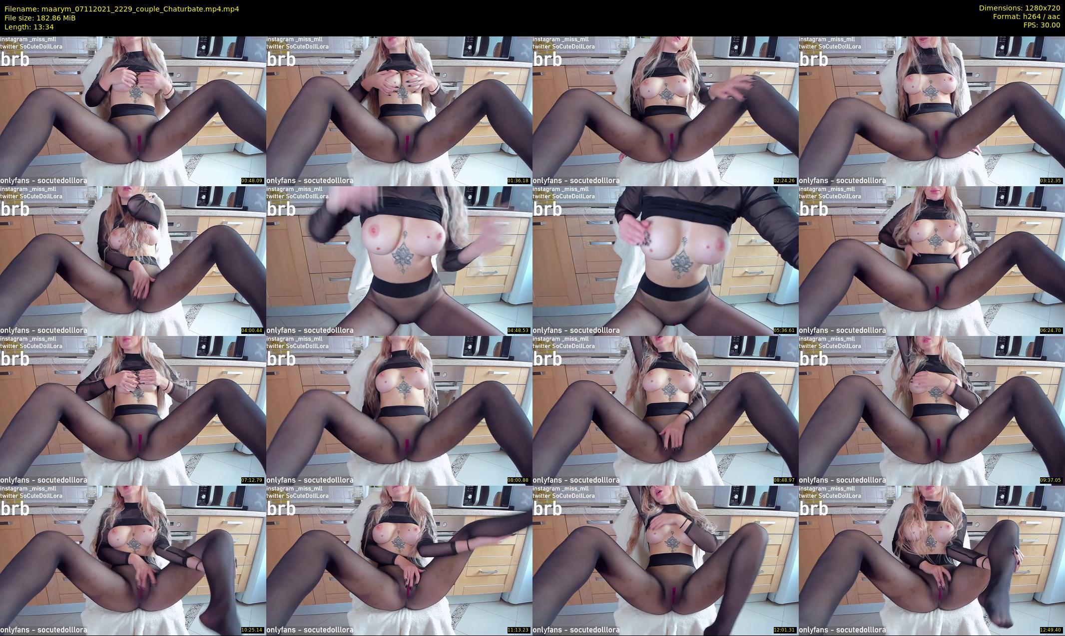 maarym — 14 minute Chaturbate couple cam show recording, 720p, Nov 7, 2021
