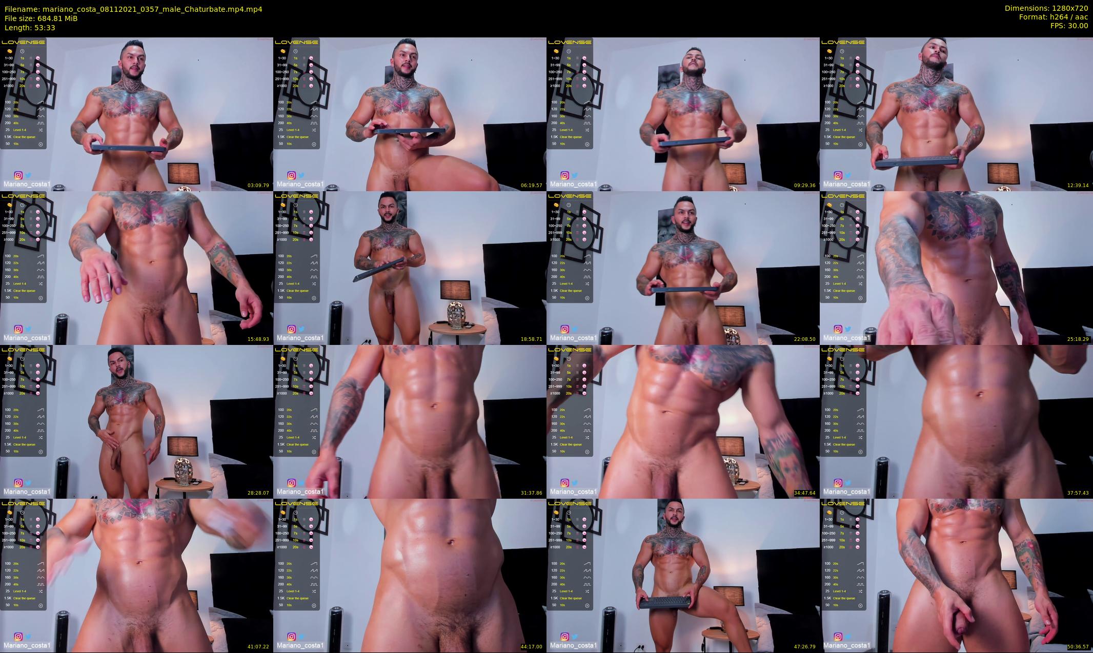 mariano_costa — 54 minute Chaturbate male cam show recording, 720p, Nov 8, 2021