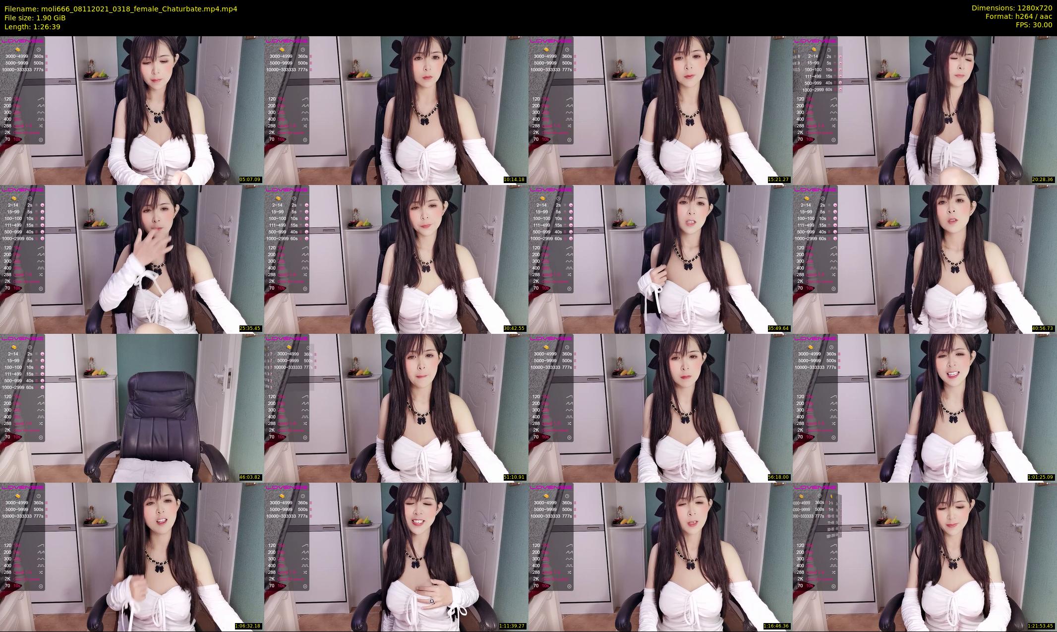 moli666 — 87 minute Chaturbate female cam show recording, 720p, Nov 8, 2021