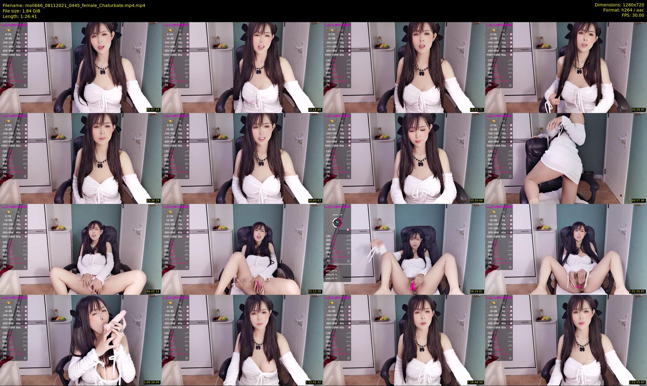 moli666 — 87 minute Chaturbate female cam show recording, 720p, Nov 8, 2021
