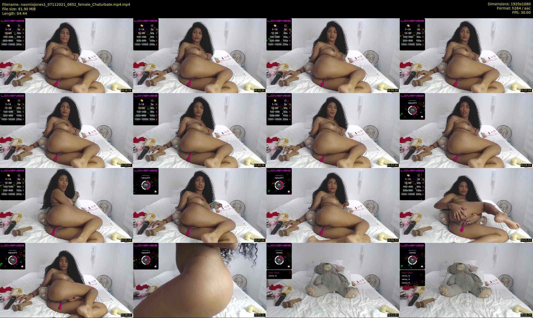 naomixjones1 — 5 minute Chaturbate female cam show recording, 1080p, Nov 7, 2021