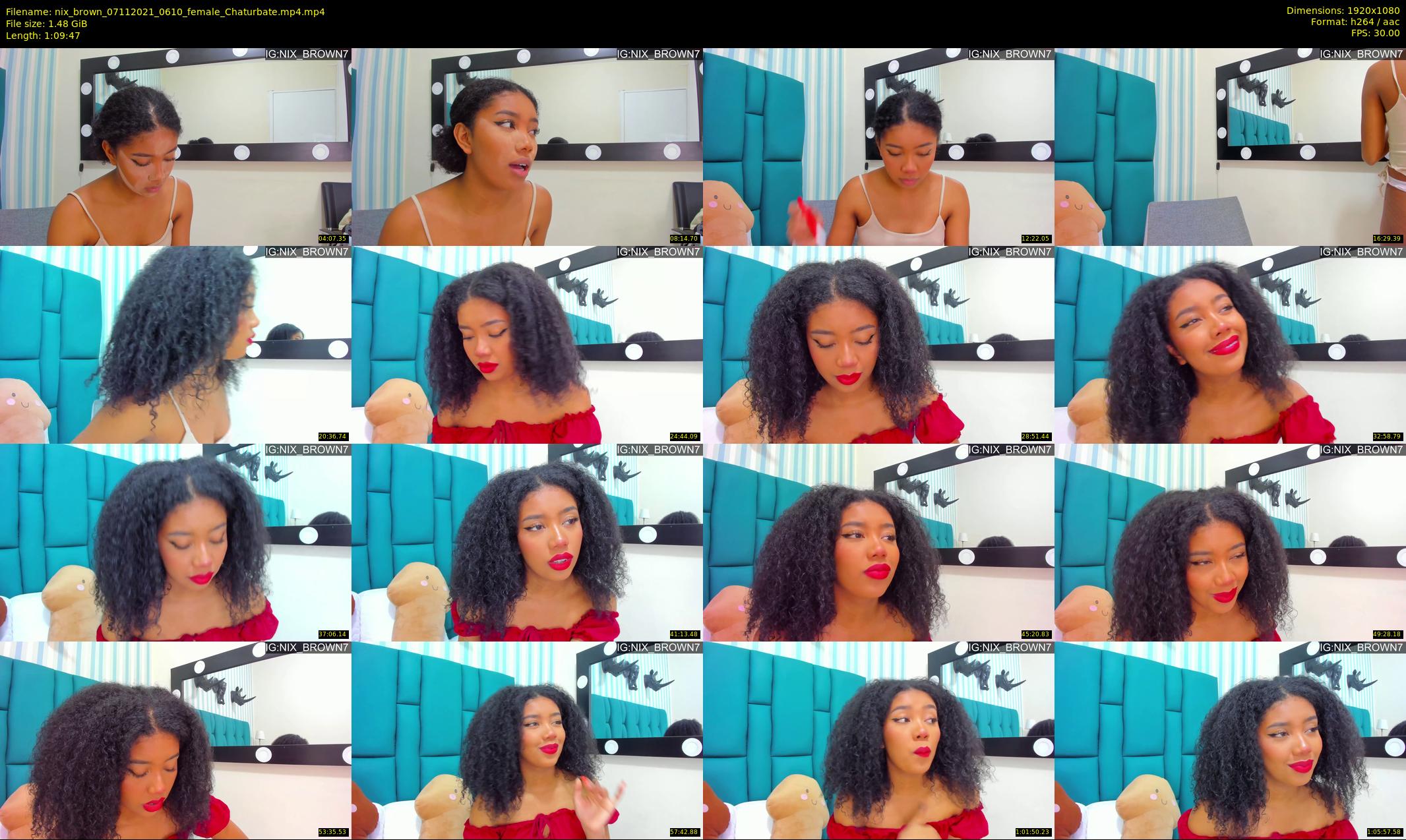nix_brown — 70 minute Chaturbate female cam show recording, 1080p, Nov 7, 2021
