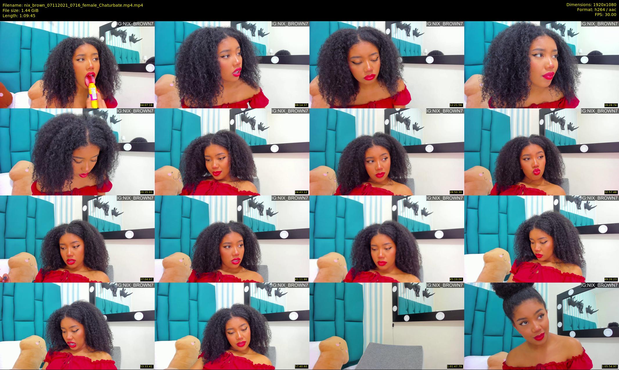 nix_brown — 70 minute Chaturbate female cam show recording, 1080p, Nov 7, 2021