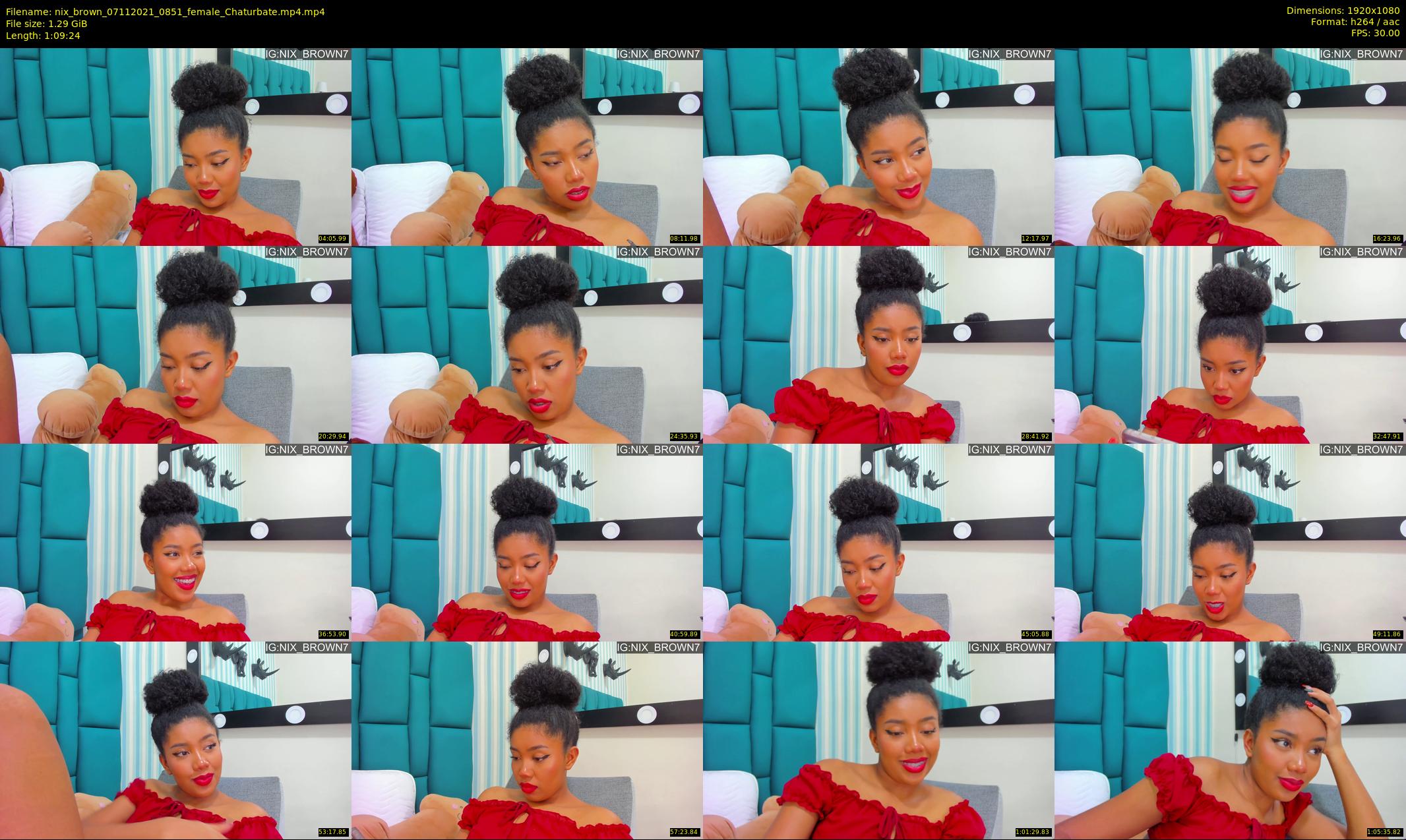 nix_brown — 70 minute Chaturbate female cam show recording, 1080p, Nov 7, 2021