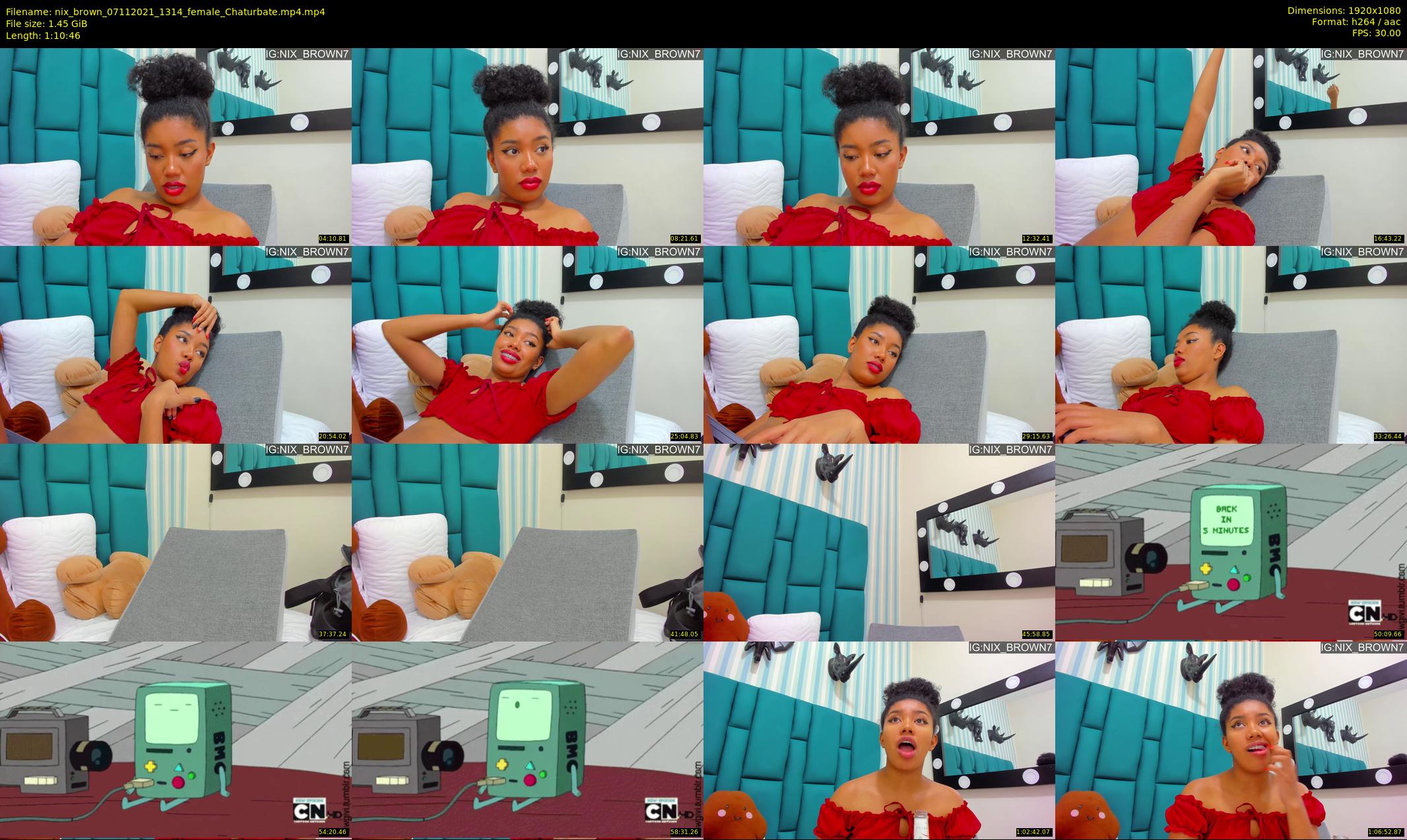 nix_brown — 71 minute Chaturbate female cam show recording, 1080p, Nov 7, 2021