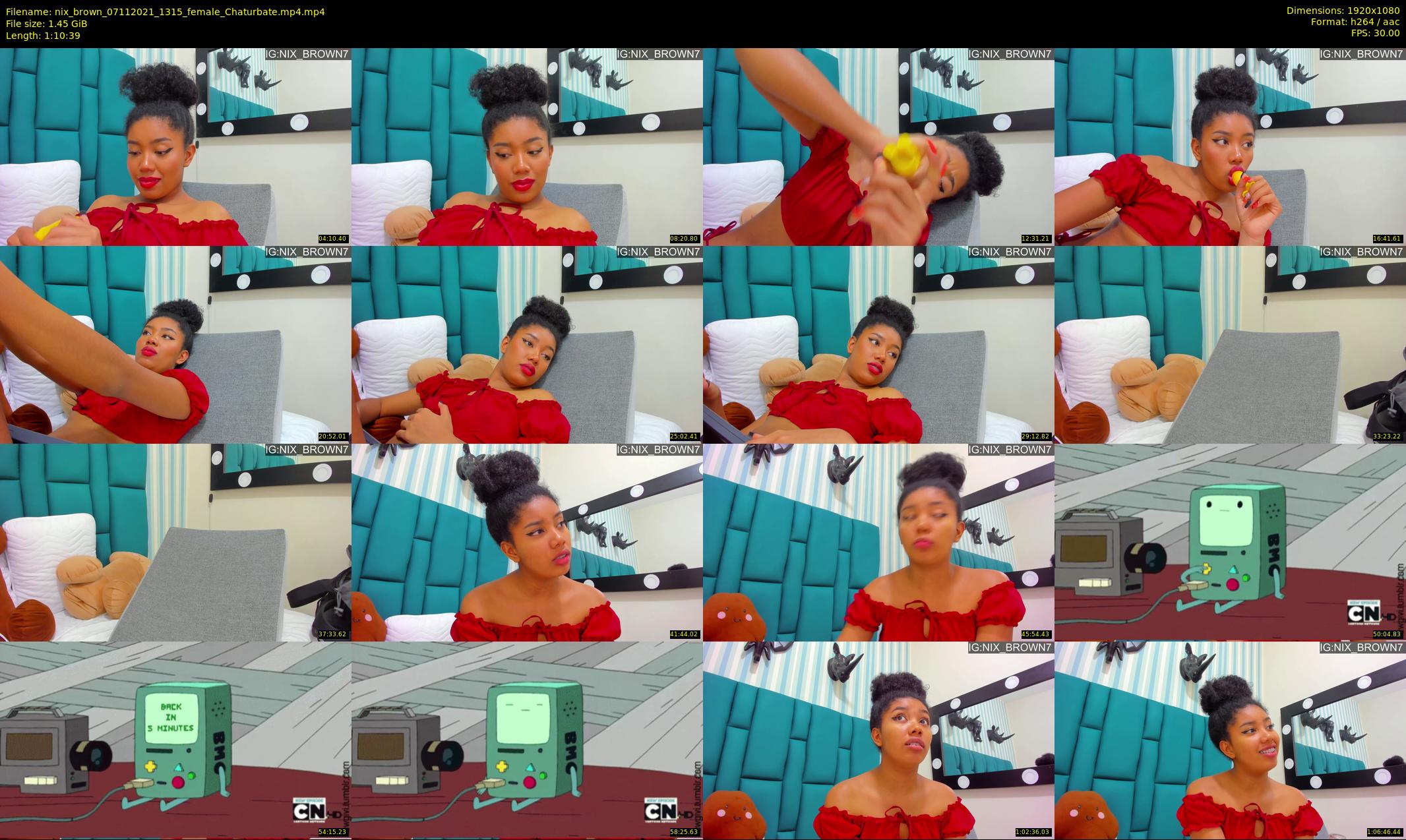 nix_brown — 71 minute Chaturbate female cam show recording, 1080p, Nov 7, 2021