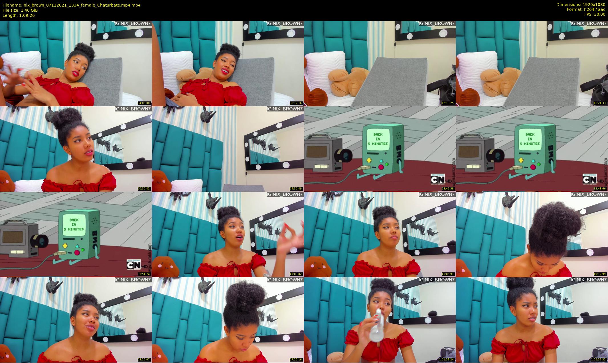 nix_brown — 70 minute Chaturbate female cam show recording, 1080p, Nov 7, 2021