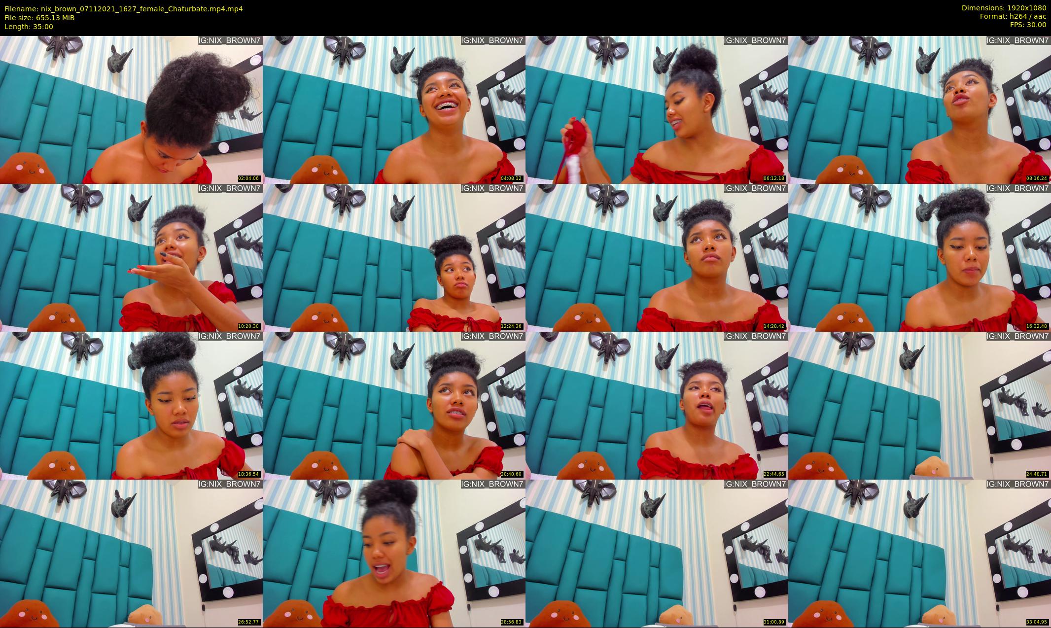 nix_brown — 35 minute Chaturbate female cam show recording, 1080p, Nov 7, 2021