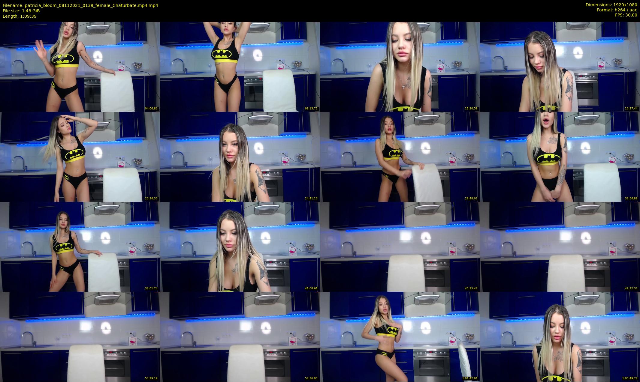 patricia_bloom — 70 minute Chaturbate female cam show recording, 1080p, Nov 8, 2021