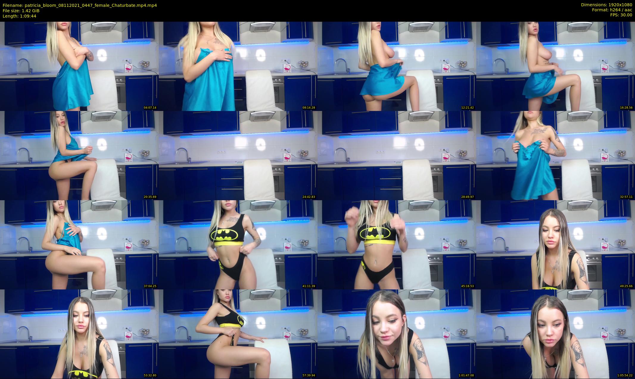 patricia_bloom — 70 minute Chaturbate female cam show recording, 1080p, Nov 8, 2021