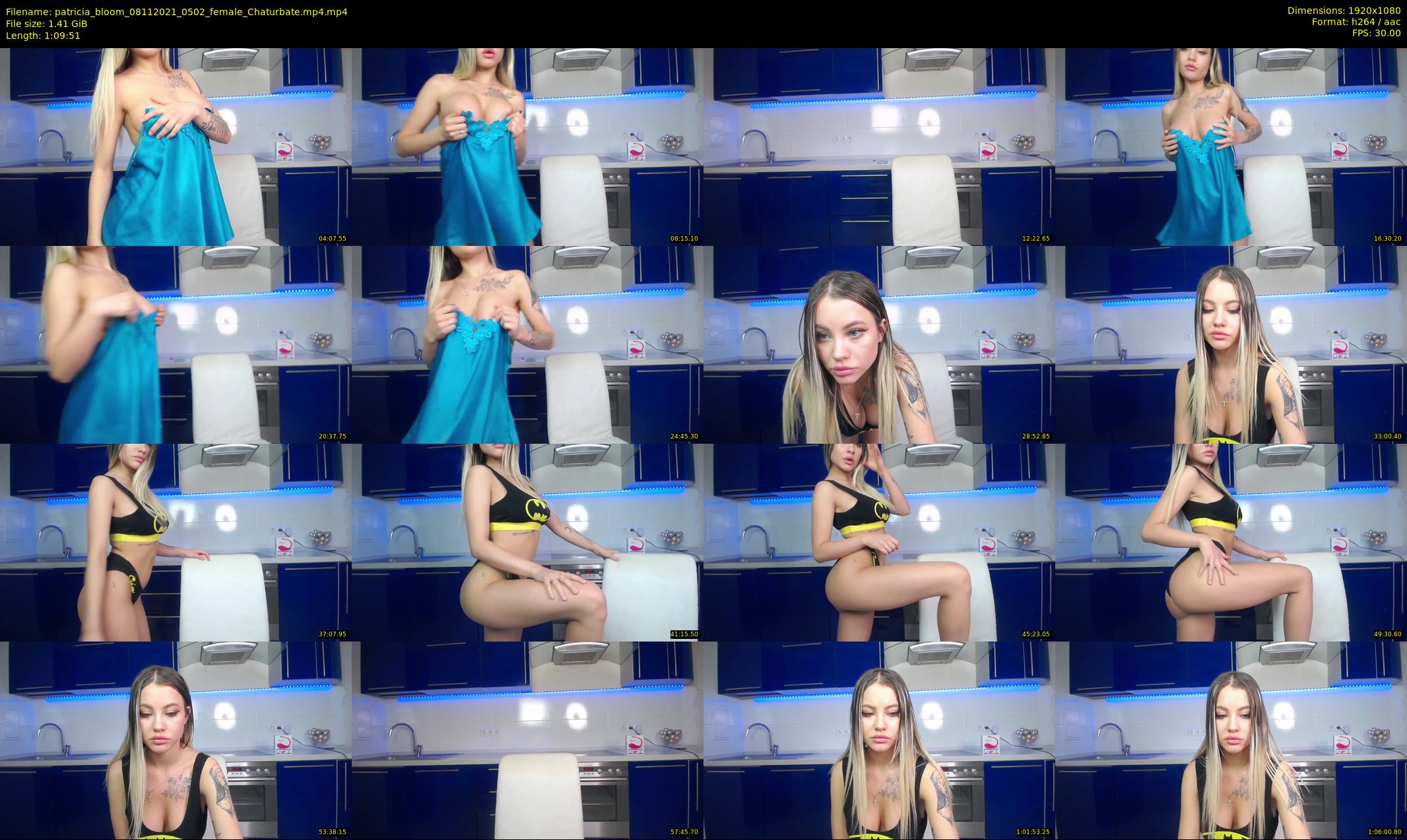 patricia_bloom — 70 minute Chaturbate female cam show recording, 1080p, Nov 8, 2021