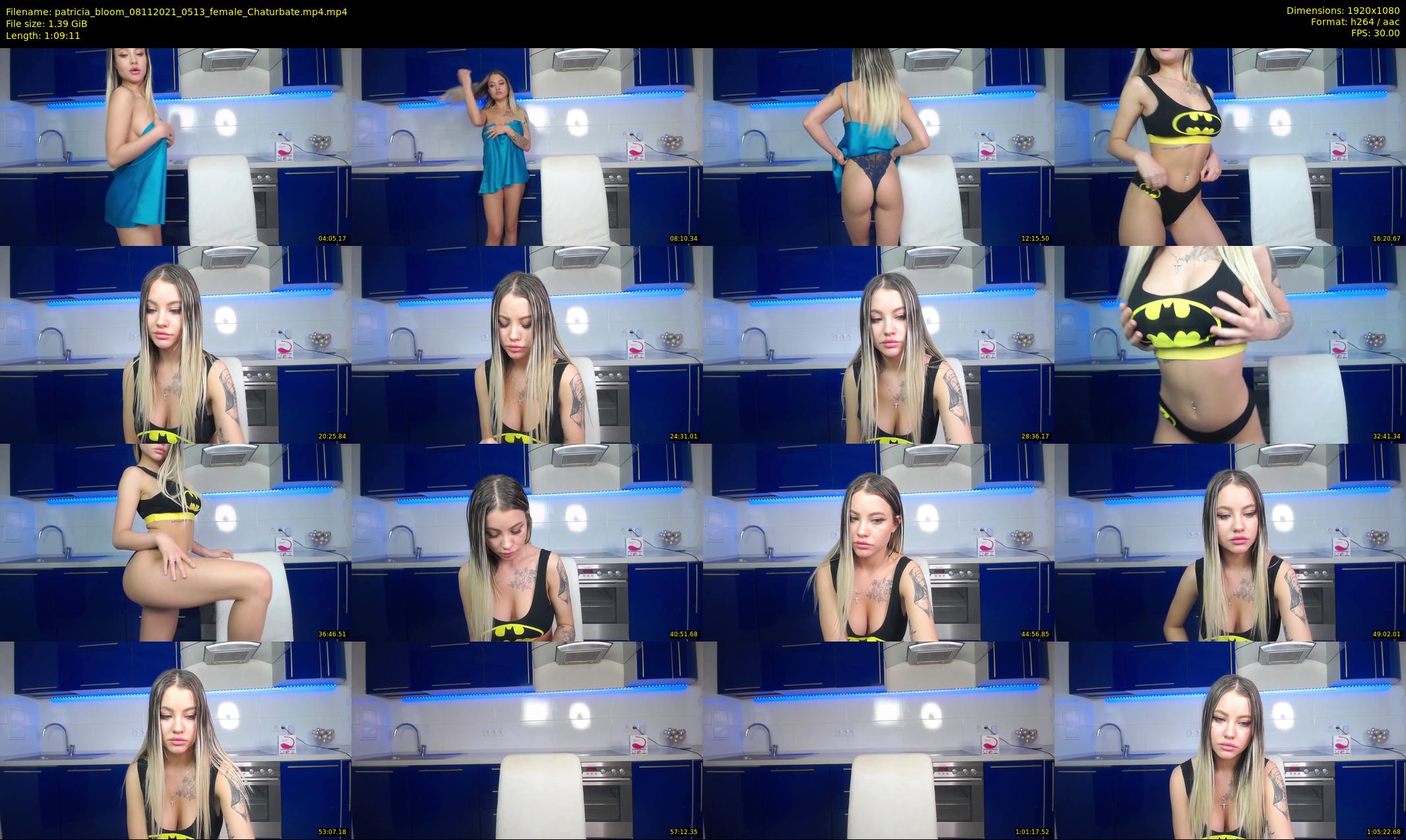 patricia_bloom — 70 minute Chaturbate female cam show recording, 1080p, Nov 8, 2021