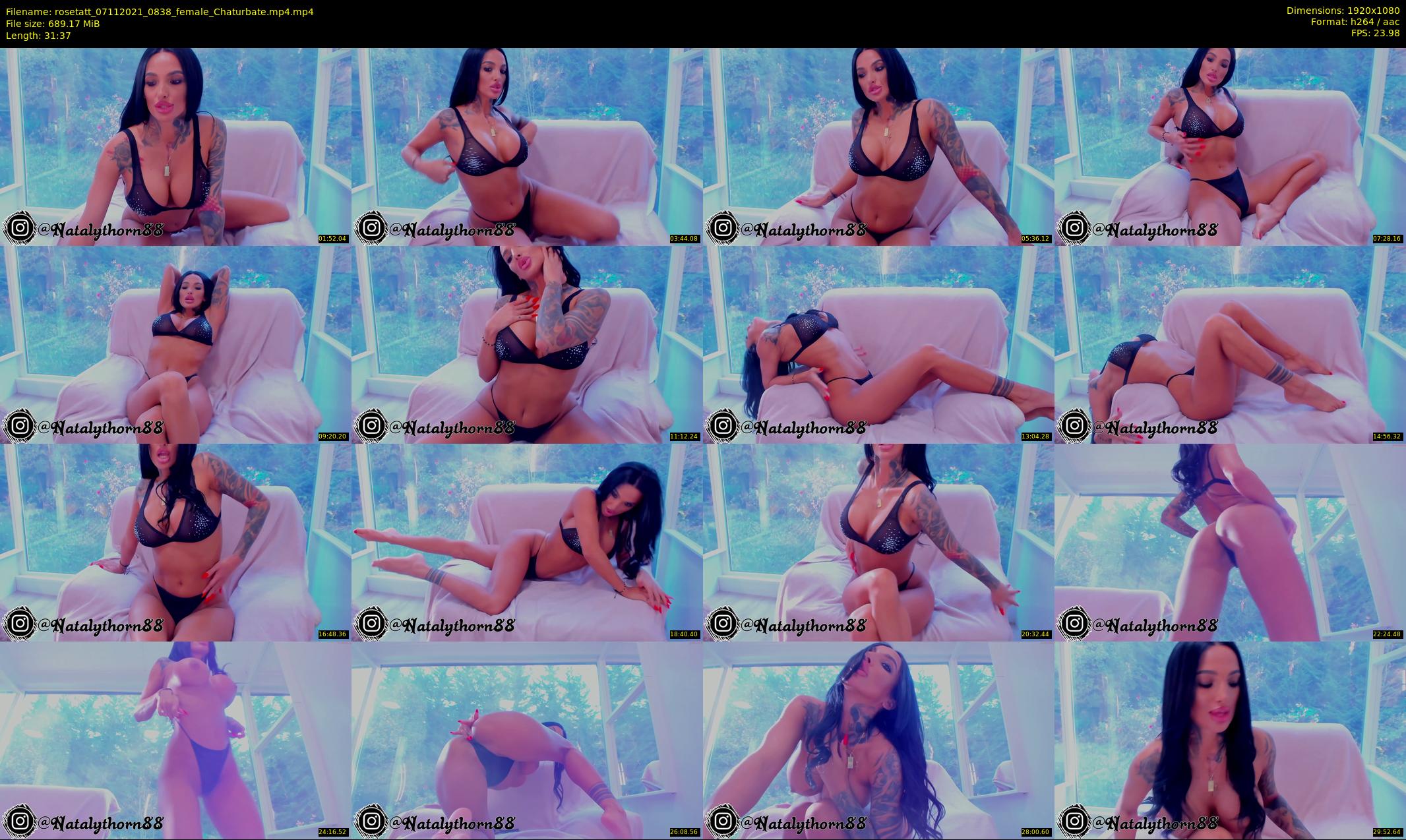 rosetatt — 32 minute Chaturbate female cam show recording, 1080p, Nov 7, 2021