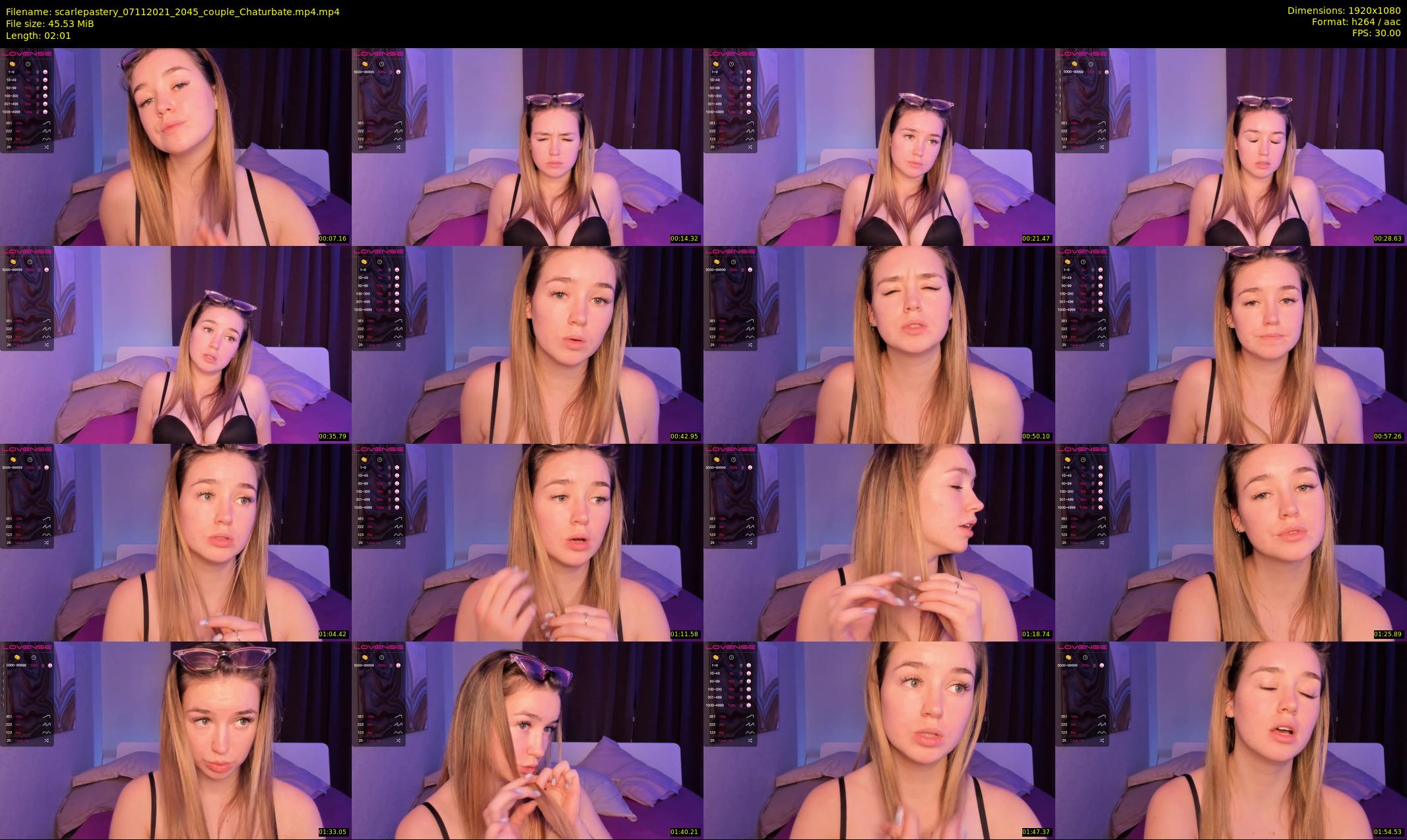 scarlepastery — 3 minute Chaturbate couple cam show recording, 1080p, Nov 7, 2021