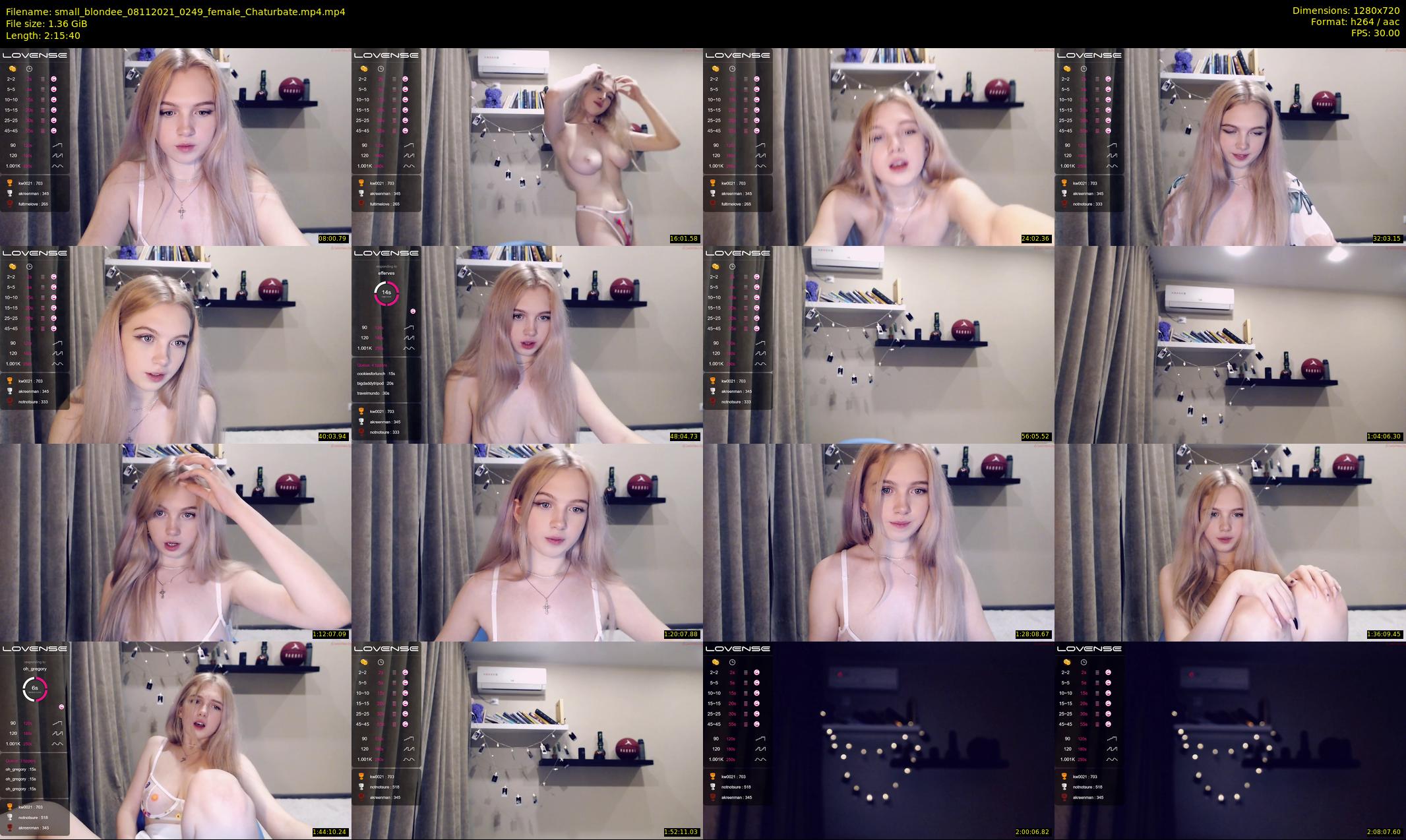 small_blondee — 136 minute Chaturbate female cam show recording, 720p, Nov 8, 2021