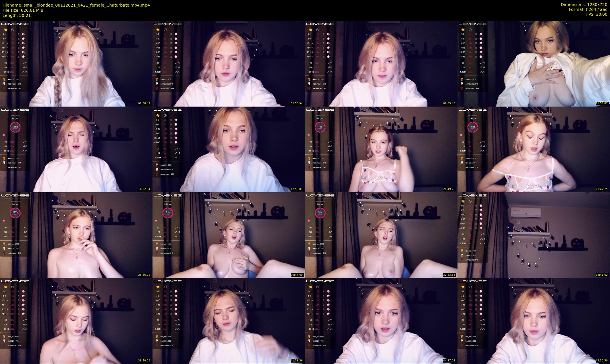 small_blondee — 51 minute Chaturbate female cam show recording, 720p, Nov 8, 2021