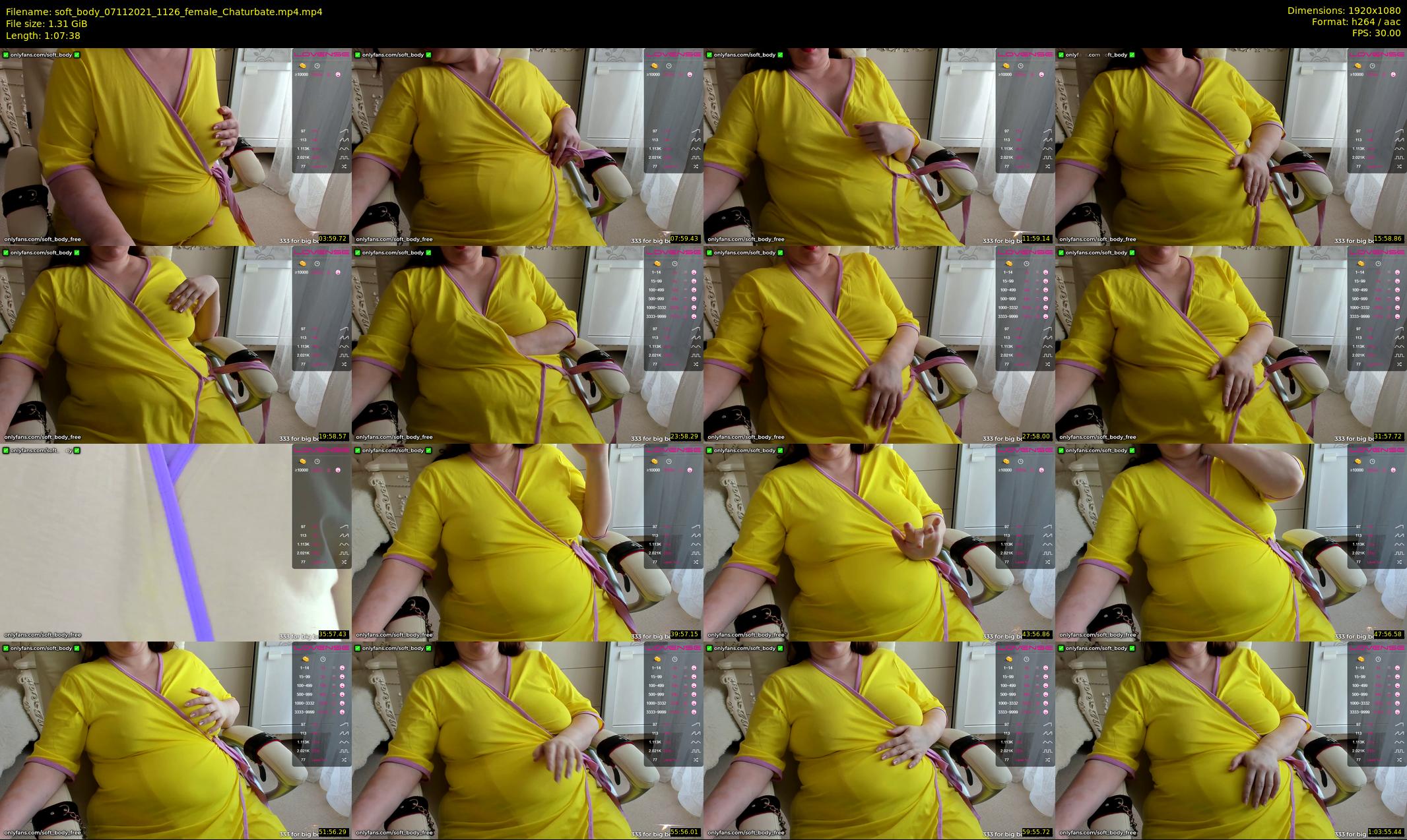 soft_body — 68 minute Chaturbate female cam show recording, 1080p, Nov 7, 2021