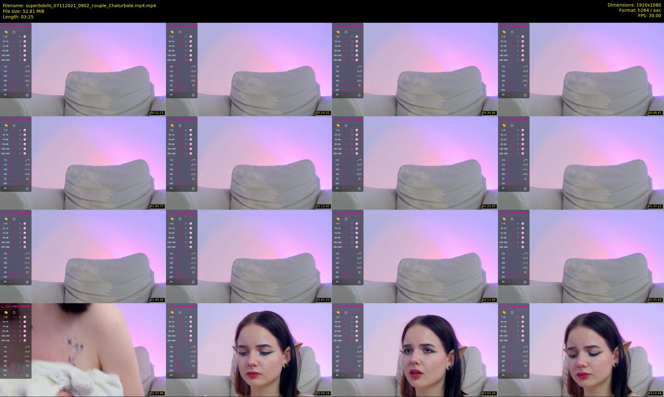 superbdolls — 4 minute Chaturbate couple cam show recording, 1080p, Nov 7, 2021
