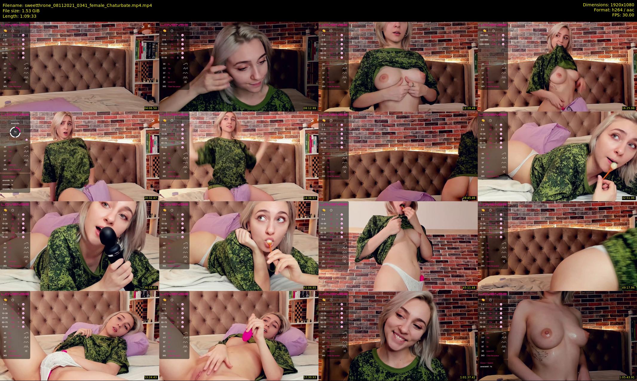 sweetthrone — 70 minute Chaturbate couple cam show recording, 1080p, Nov 8, 2021