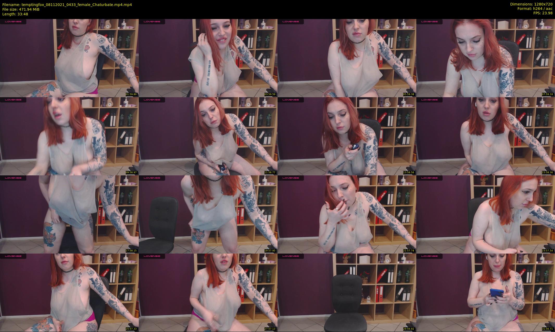 temptingfox — 34 minute Chaturbate female cam show recording, 720p, Nov 8, 2021