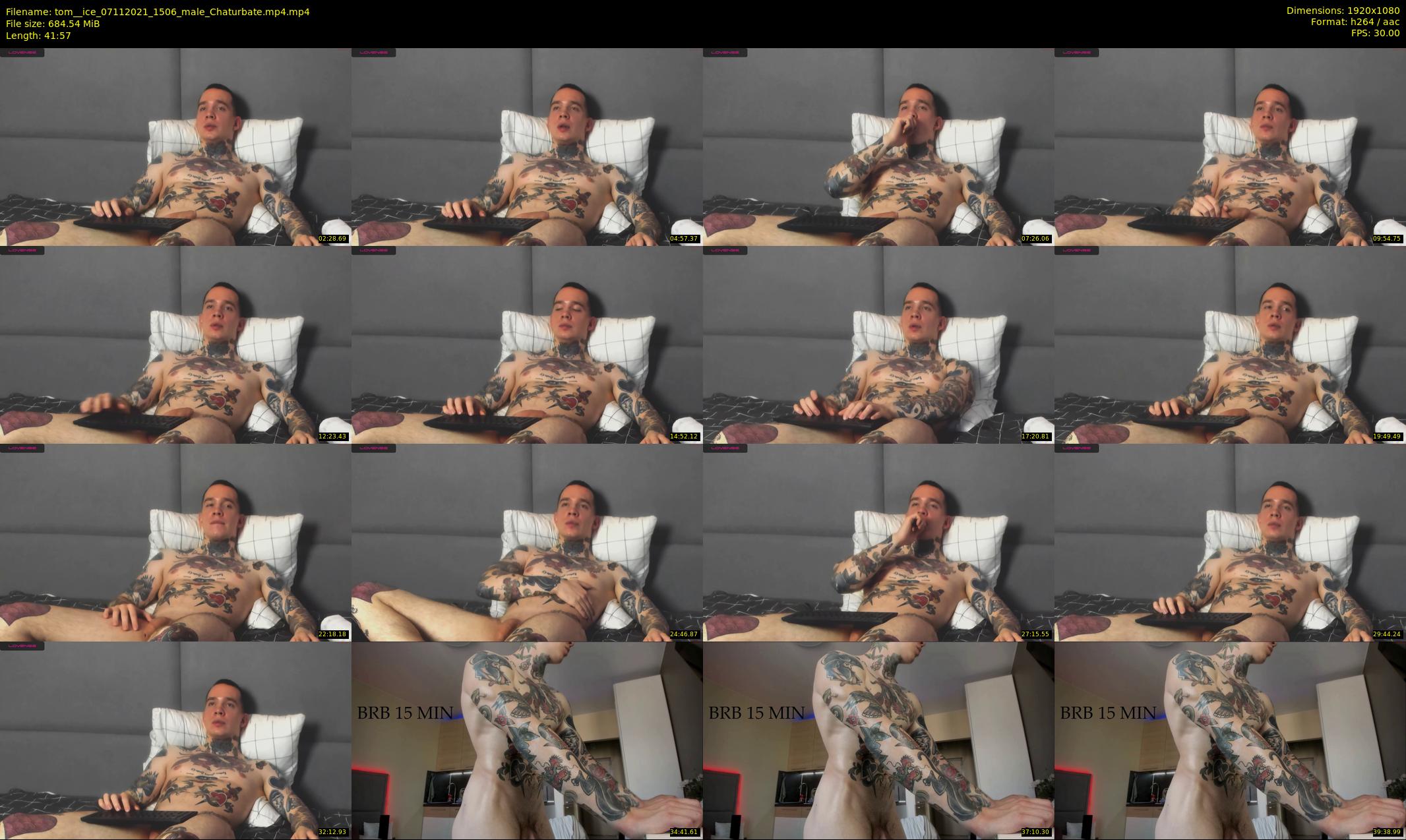 tom__ice — 42 minute Chaturbate male cam show recording, 1080p, Nov 7, 2021