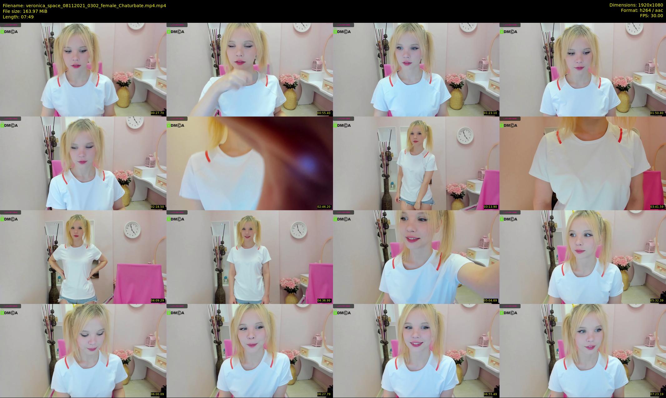 veronica_space — 8 minute Chaturbate female cam show recording, 1080p, Nov 8, 2021