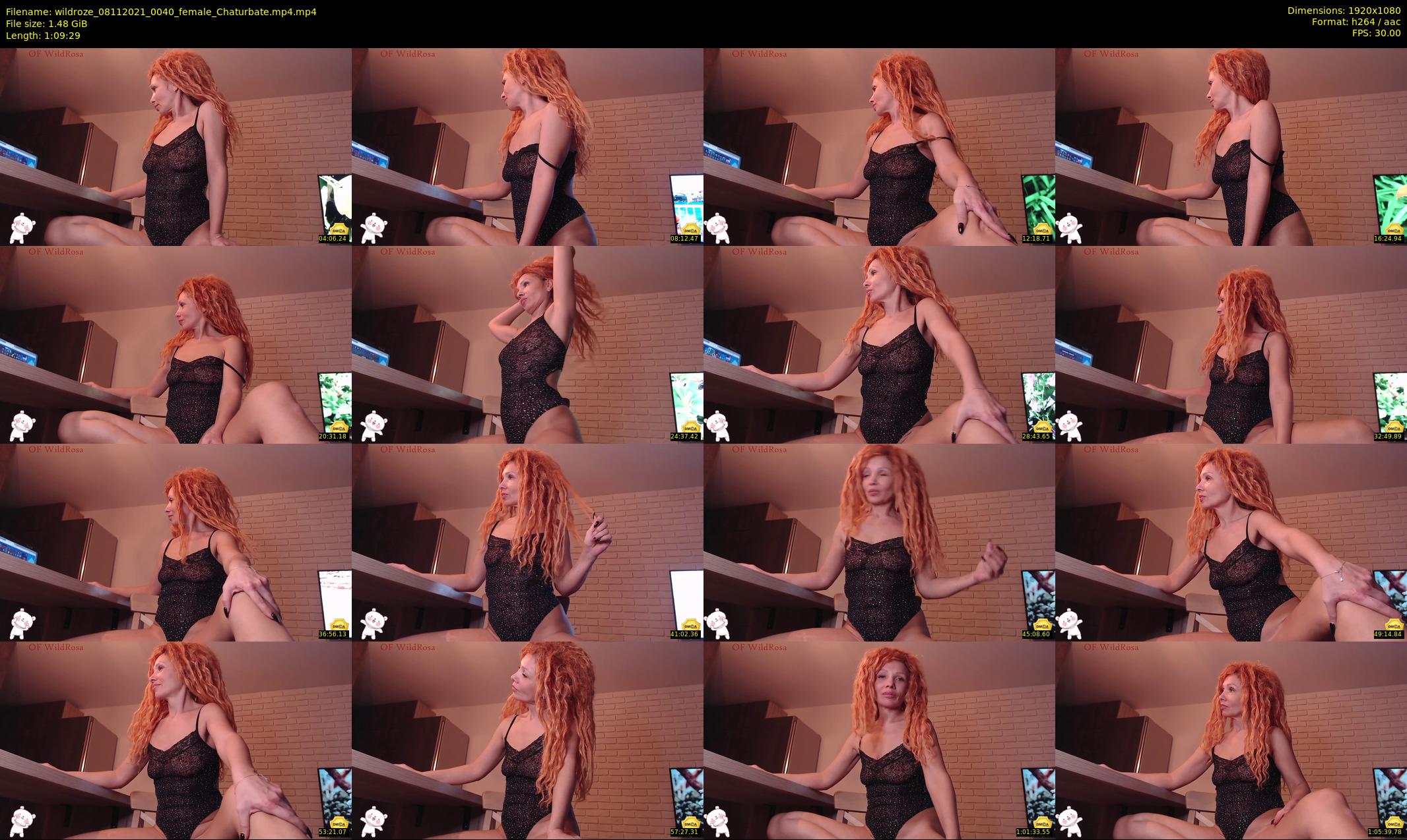 wildroze — 70 minute Chaturbate female cam show recording, 1080p, Nov 8, 2021