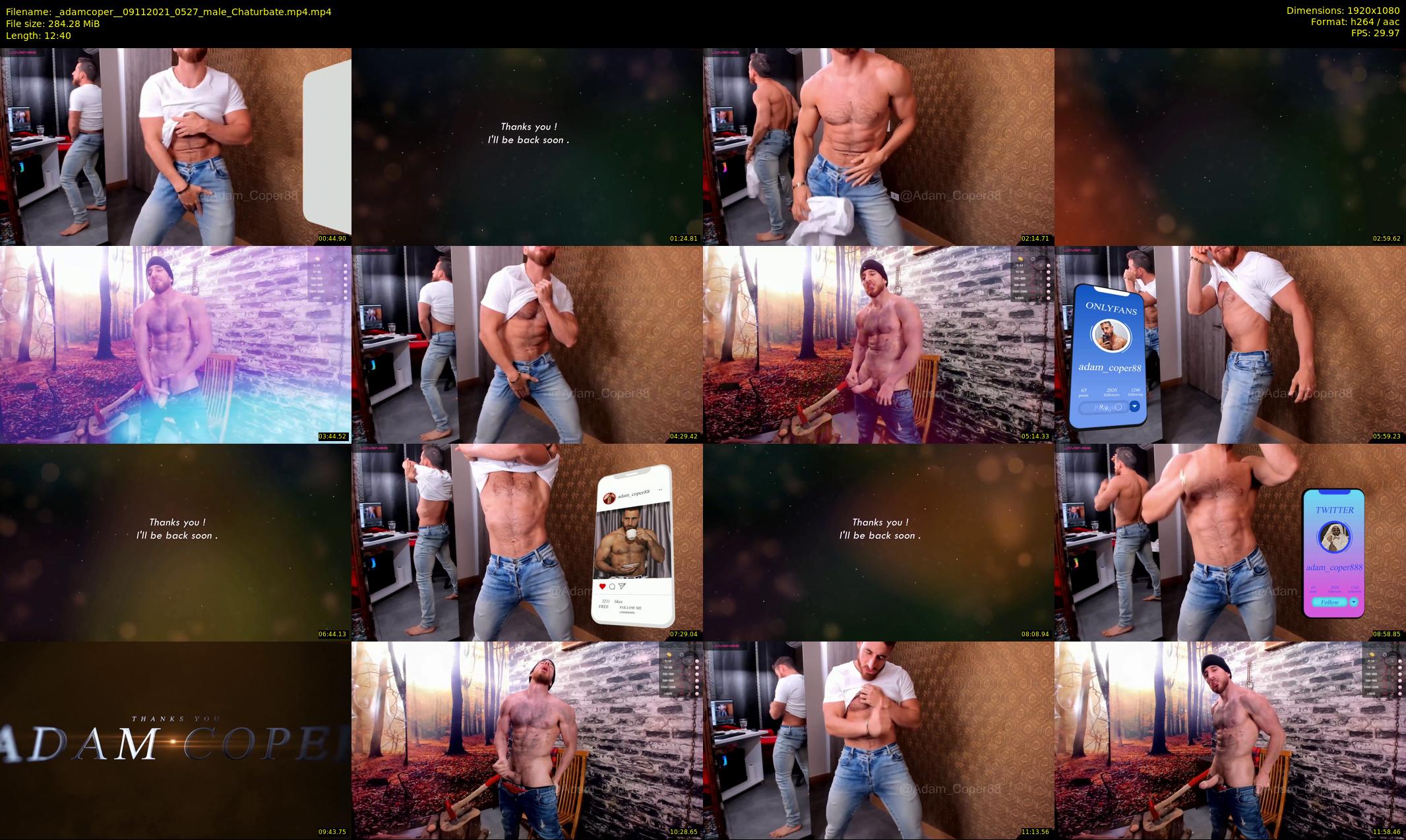 _adamcoper_ — 13 minute Chaturbate male cam show recording, 1080p, Nov 9, 2021