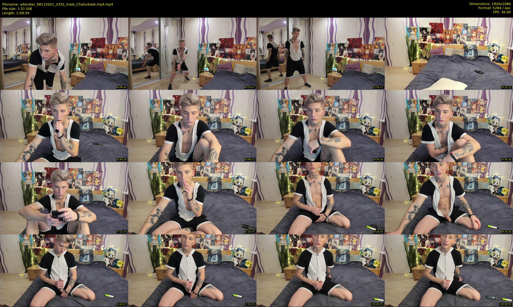 adanstar — 70 minute Chaturbate male cam show recording, 1080p, Nov 8, 2021
