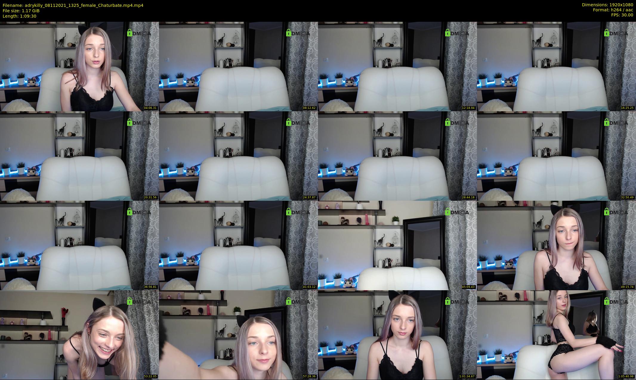adrykilly — 70 minute Chaturbate female cam show recording, 1080p, Nov 8, 2021