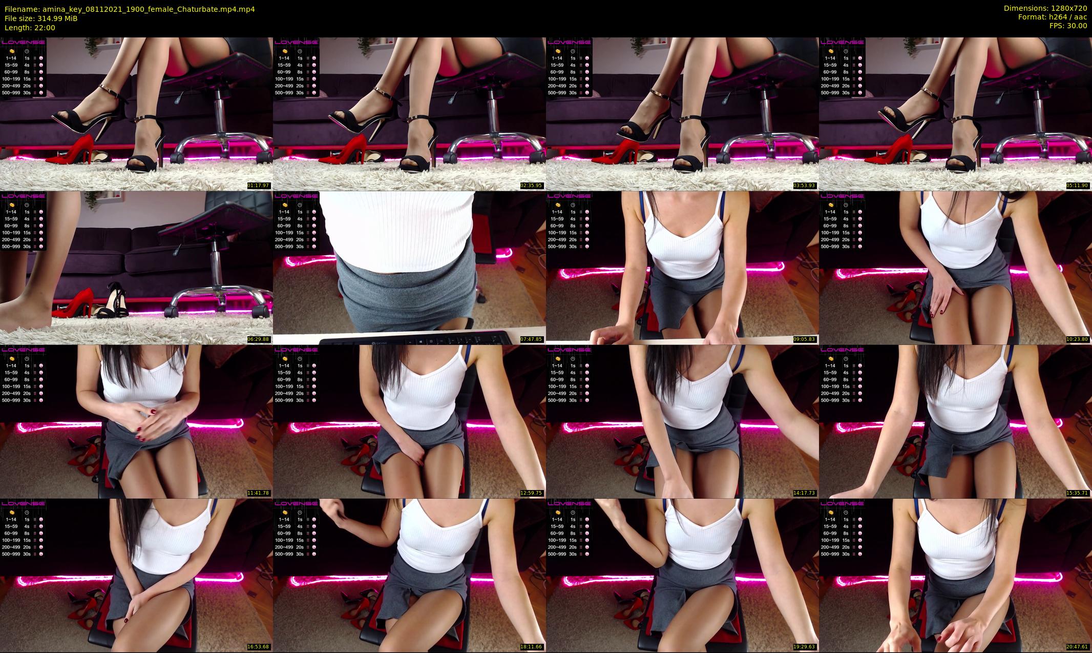 amina_key — 22 minute Chaturbate female cam show recording, 720p, Nov 8, 2021