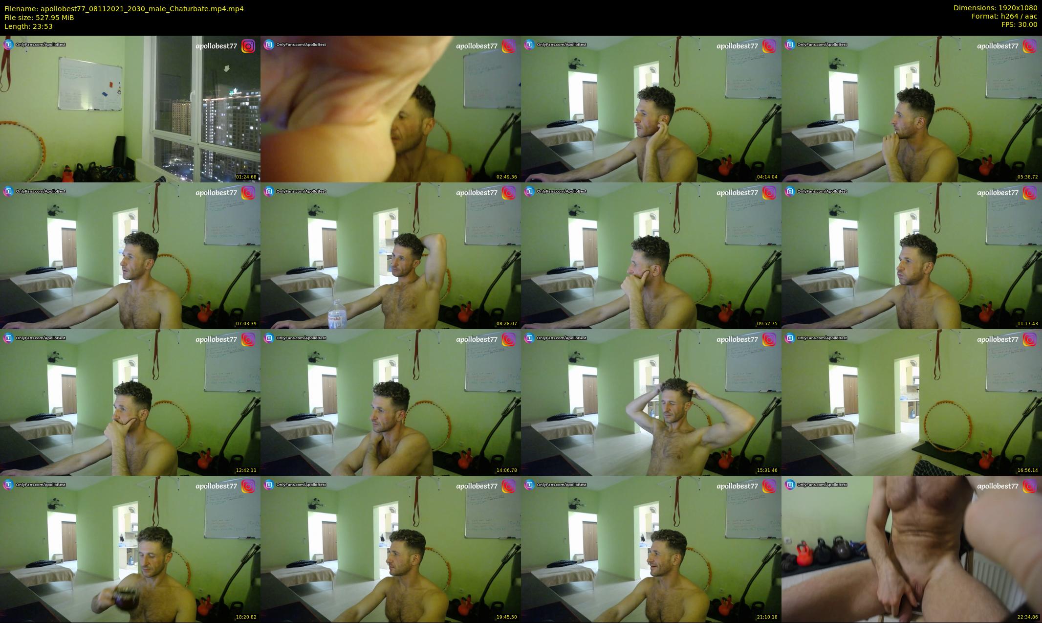 apollobest77 — 24 minute Chaturbate male cam show recording, 1080p, Nov 8, 2021