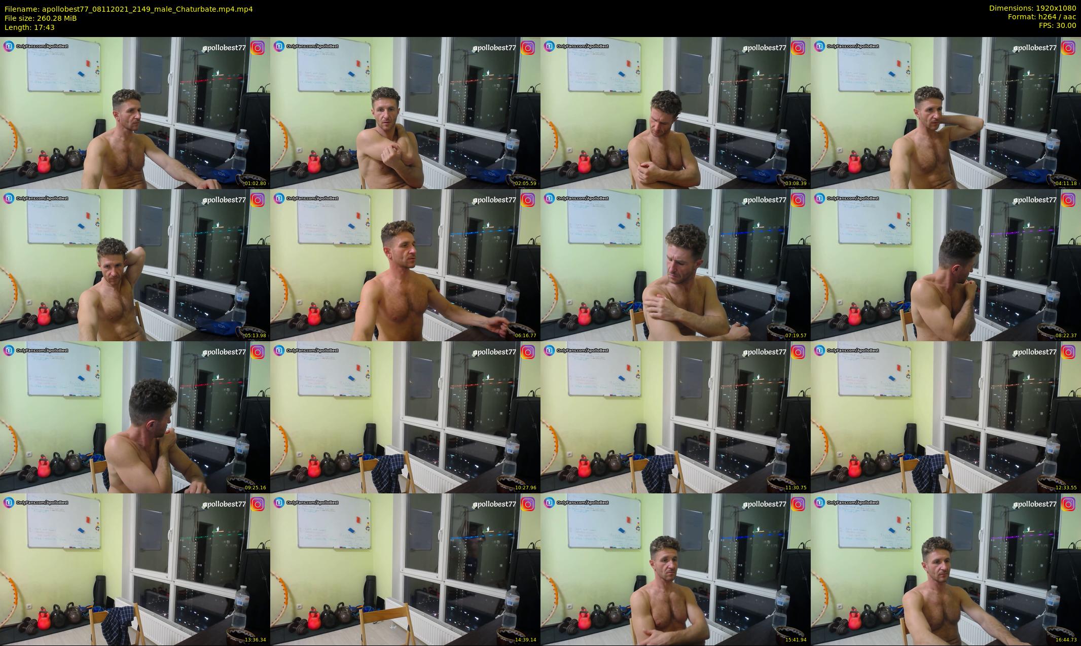 apollobest77 — 18 minute Chaturbate male cam show recording, 1080p, Nov 8, 2021