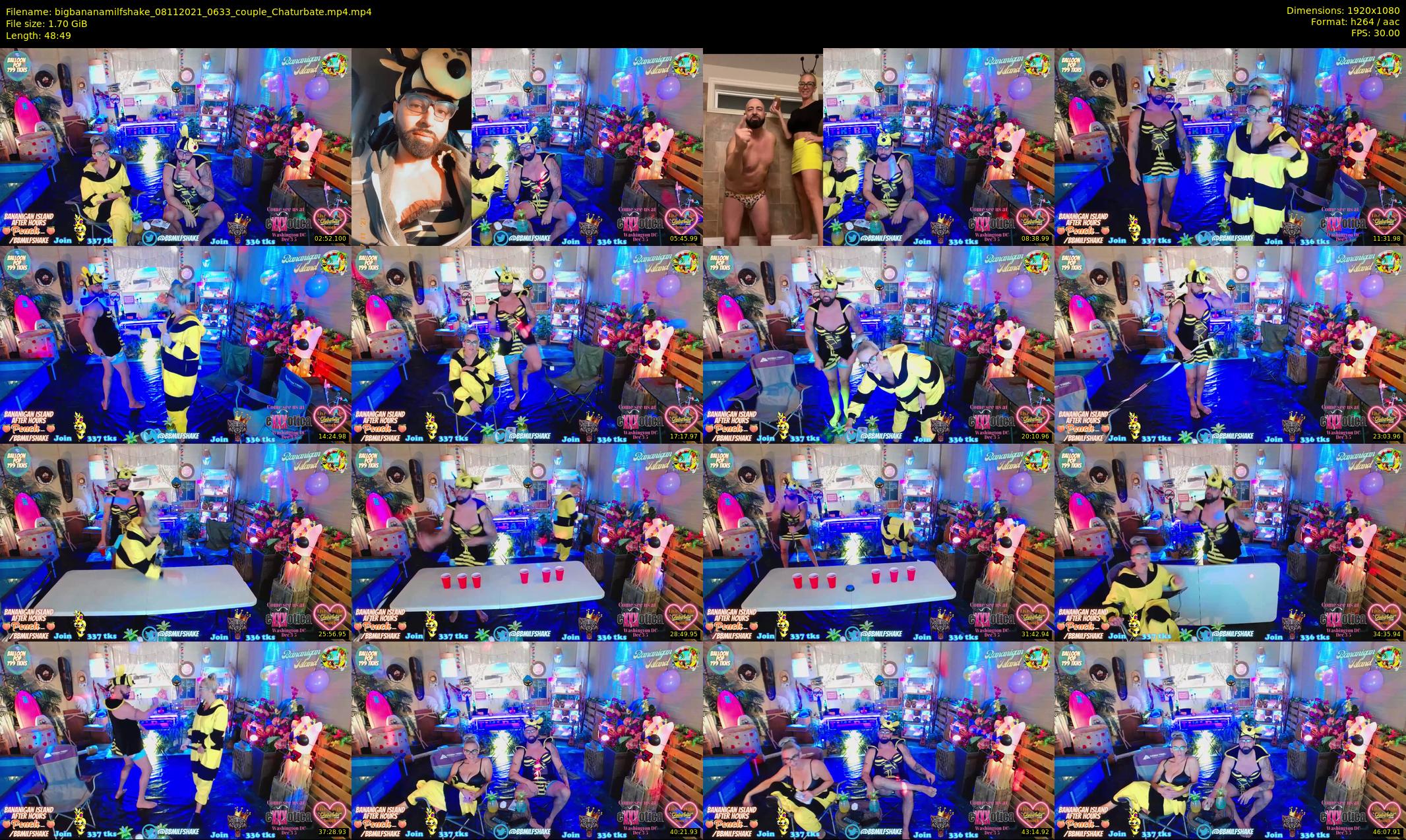bigbananamilfshake — 49 minute Chaturbate couple cam show recording, 1080p, Nov 8, 2021