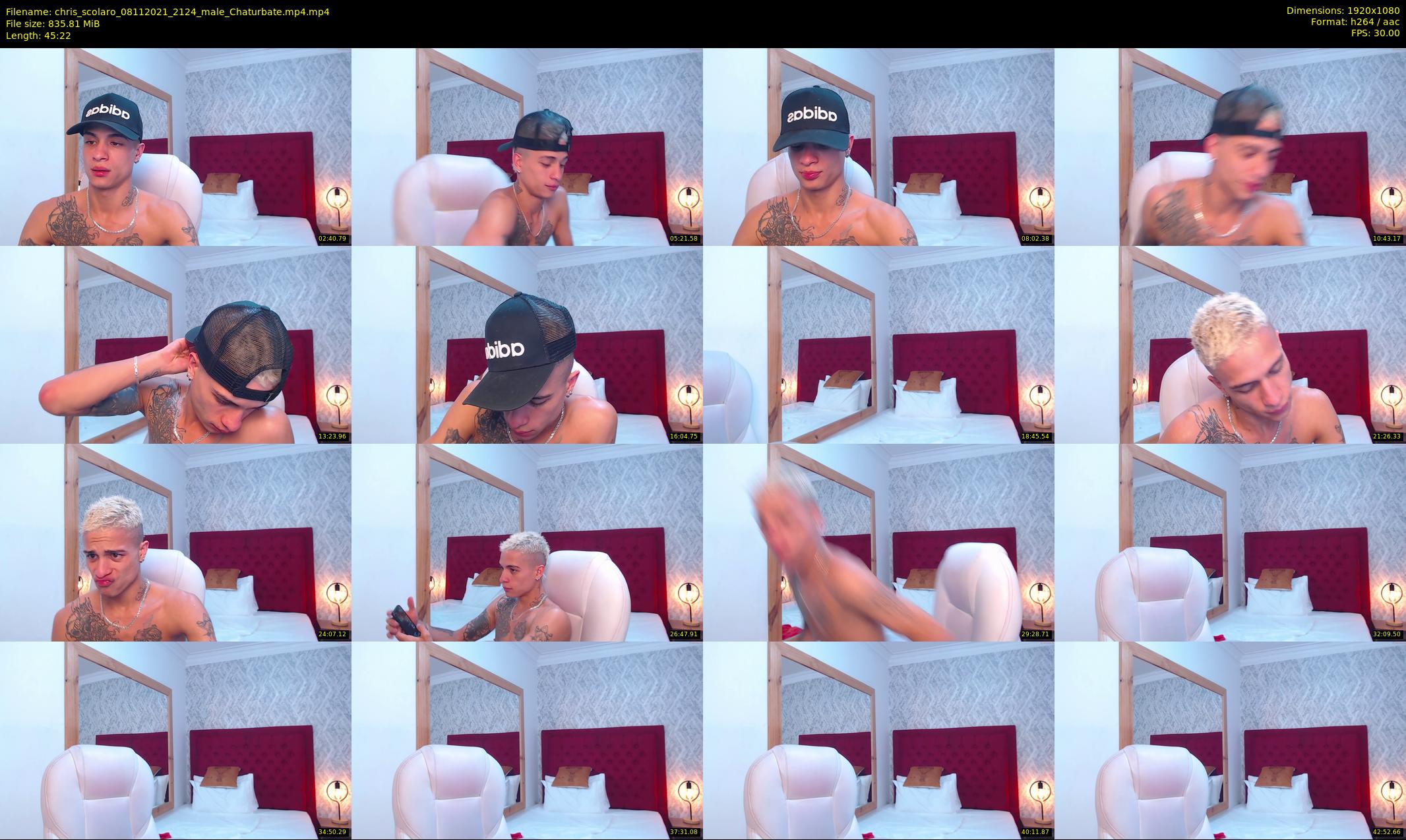 chris_scolaro — 46 minute Chaturbate male cam show recording, 1080p, Nov 8, 2021
