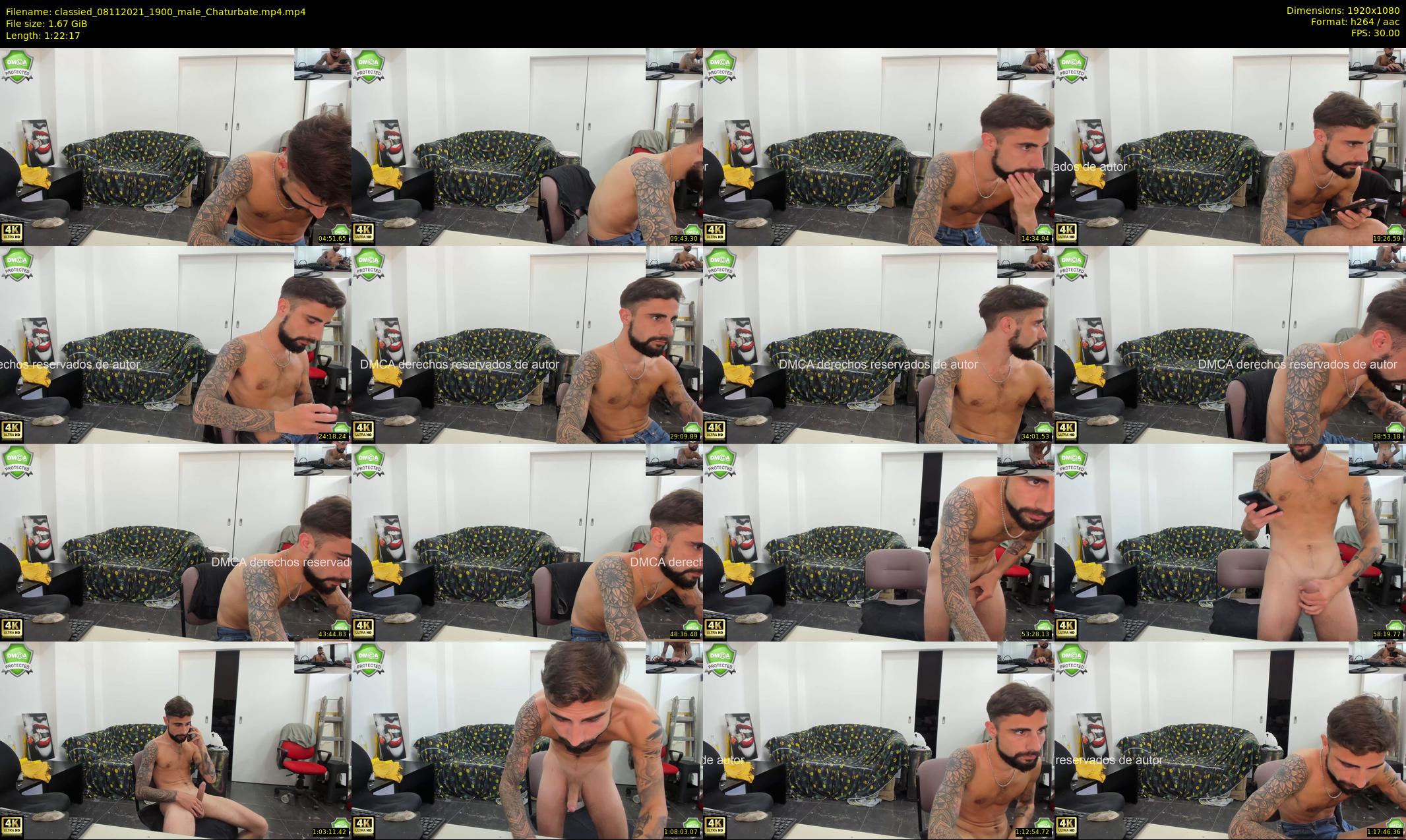 classied — 83 minute Chaturbate male cam show recording, 1080p, Nov 8, 2021