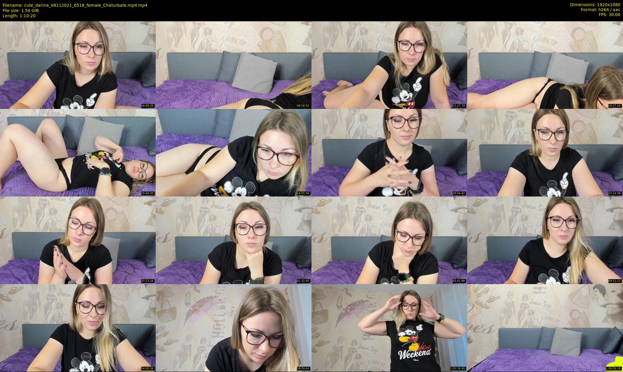 cute_darina — 71 minute Chaturbate female cam show recording, 1080p, Nov 8, 2021